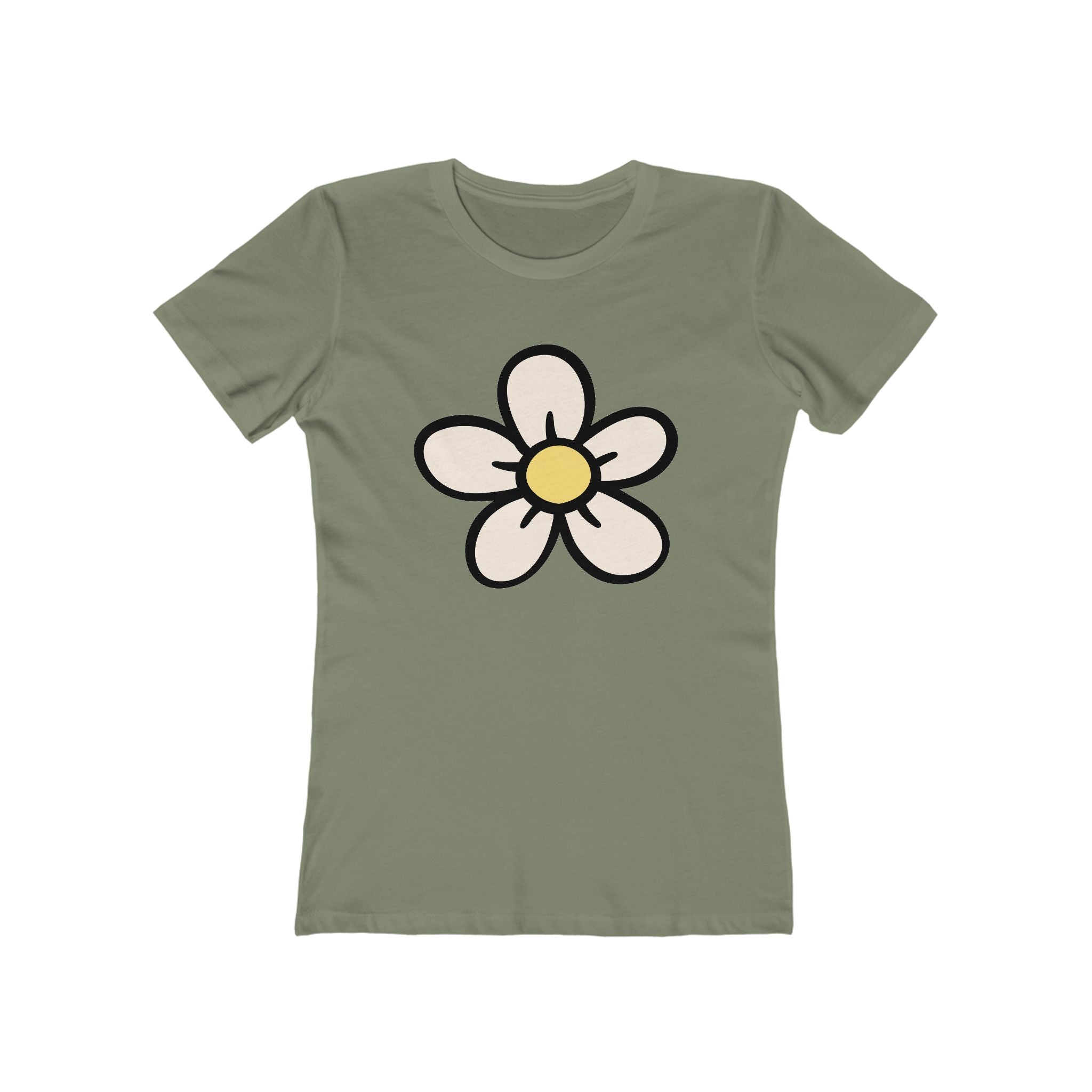 Flower Women's Tshirt, Floral Graphic Tee, Casual Top for Her, Spring Blossom Shirt, Botanical Print Blouse