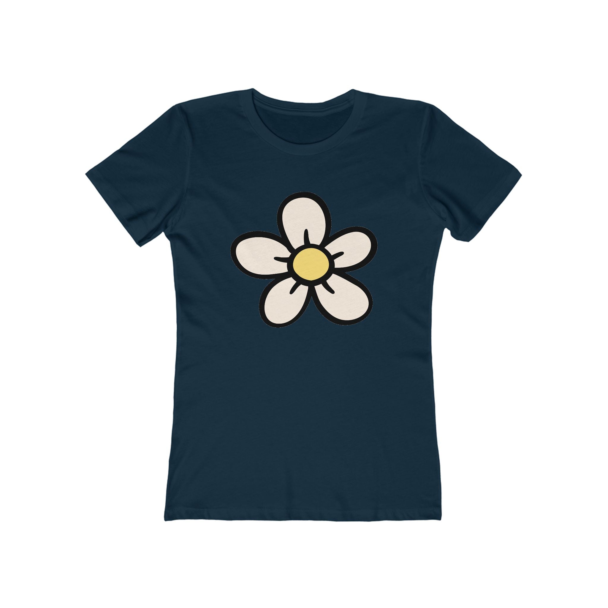 Flower Women's Tshirt, Floral Graphic Tee, Casual Top for Her, Spring Blossom Shirt, Botanical Print Blouse
