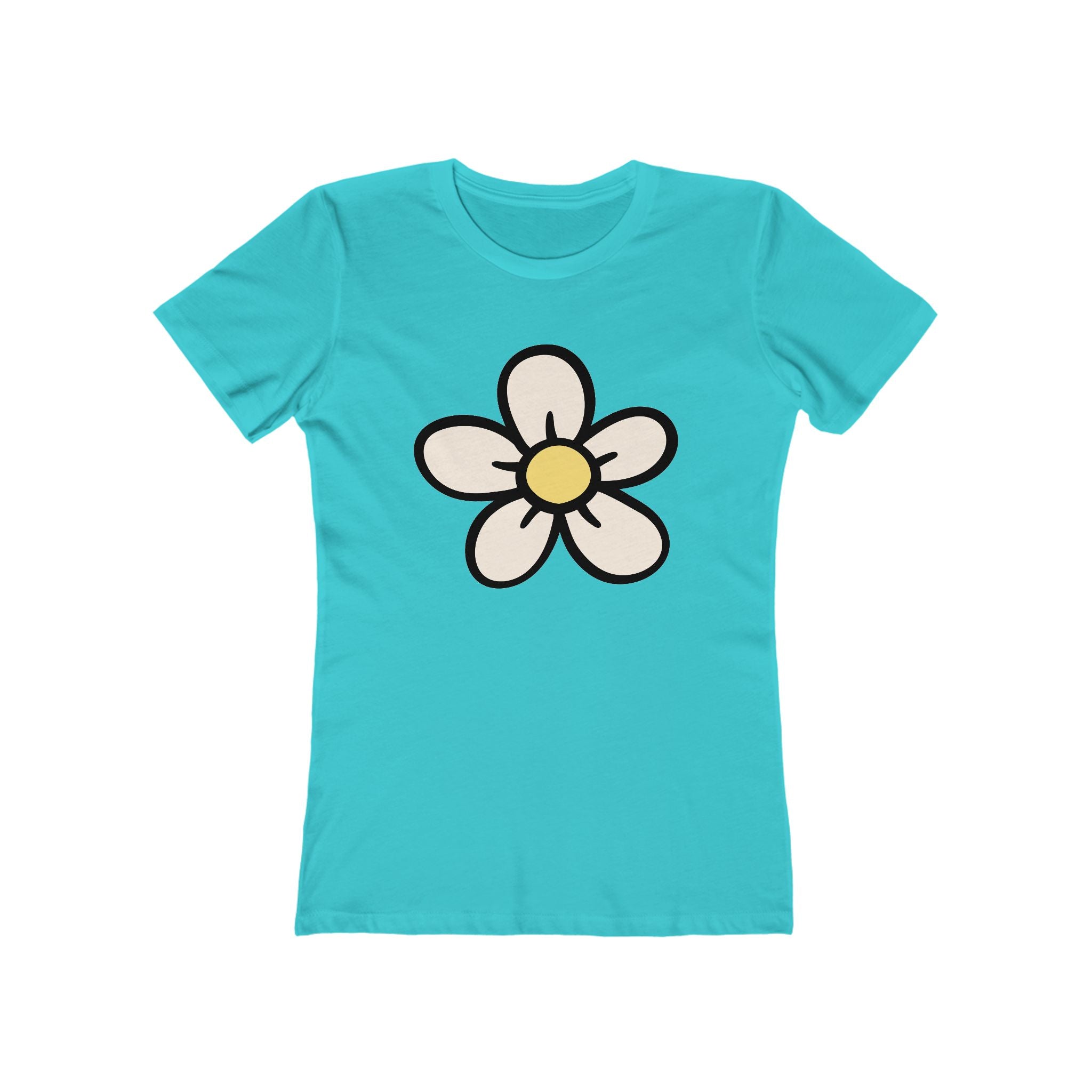 Flower Women's Tshirt, Floral Graphic Tee, Casual Top for Her, Spring Blossom Shirt, Botanical Print Blouse