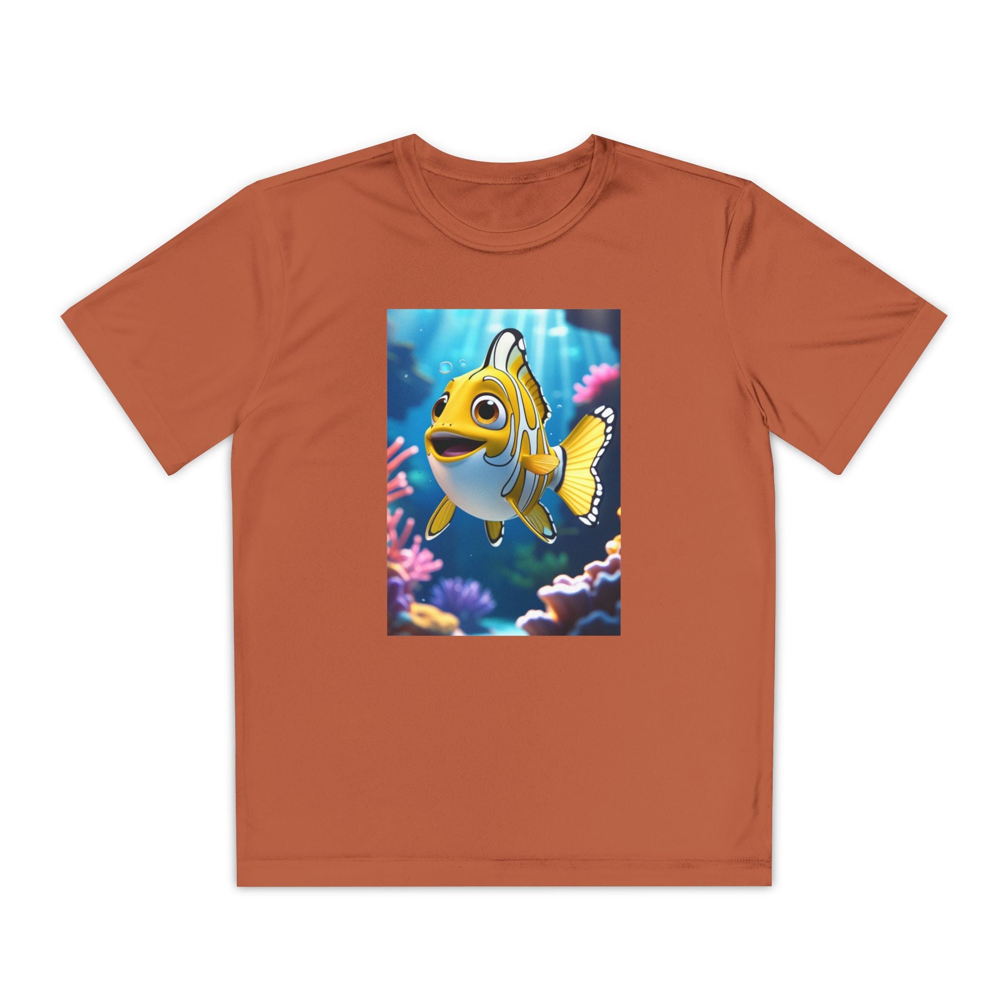 Nemo Fish Ocean Youth T-Shirt - Underwater Kids Tee, Finding Nemo Shirt, Beach Vacation Clothing, Ocean Lover Gift, Fish Theme Top