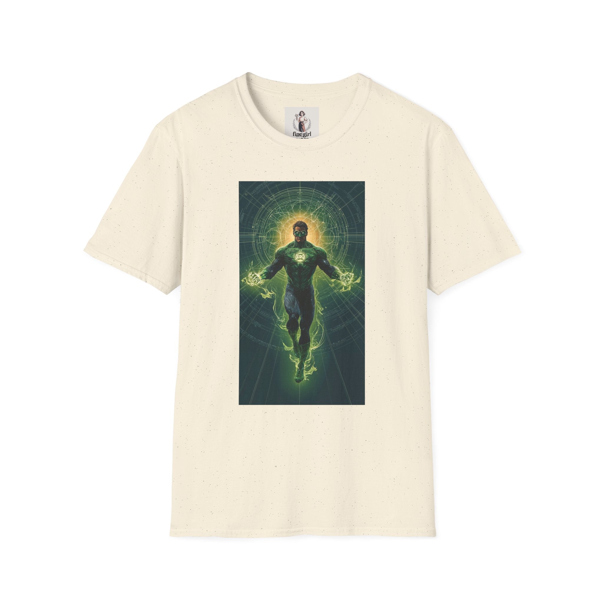 Green Lantern Superhero Marvel Unisex Softstyle T-Shirt, Comic Book Tee, Graphic Novel Shirt, Geeky Clothing, Cosplay Costume Top