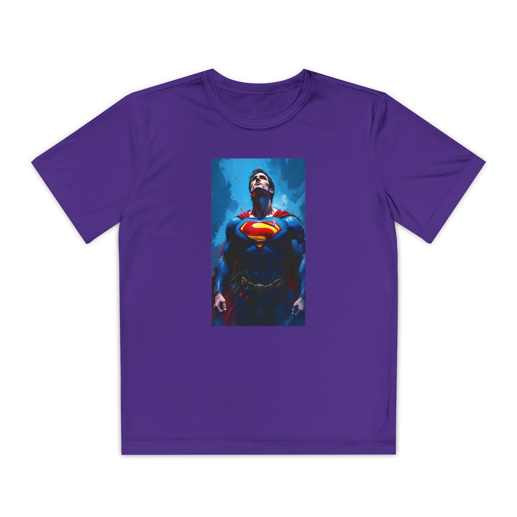 Superman Superhero Marvel T-Shirt, Youth Competitor Tee,  Kids Comic Book Hero Top, Children's Graphic Tee, Youth Super Power T-Shirt