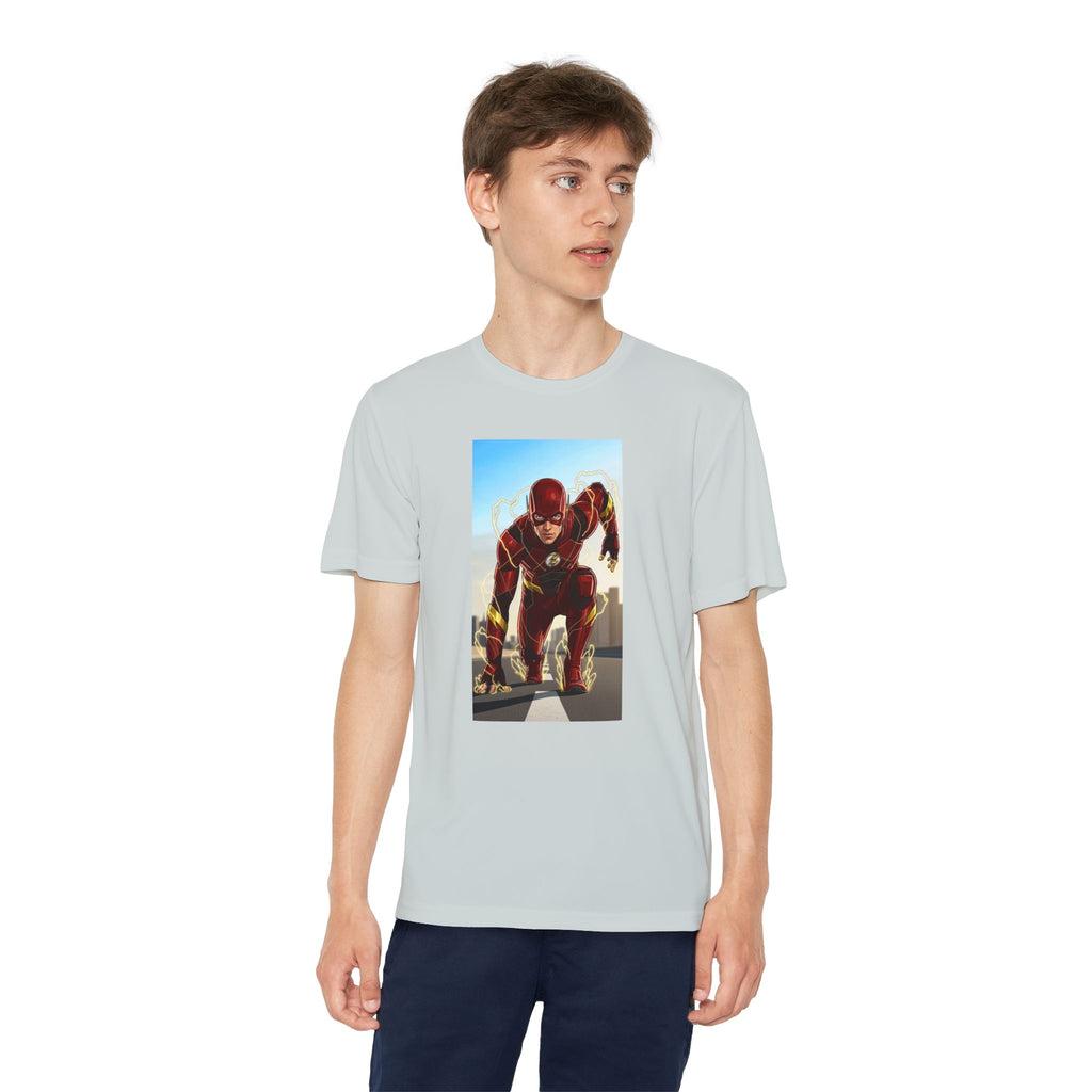 The Flash Superhero Marvel Youth T-Shirt, Kid's Superhero Tee, Children's Graphic Shirt, Comic Book Character Top, Kids Costume Apparel