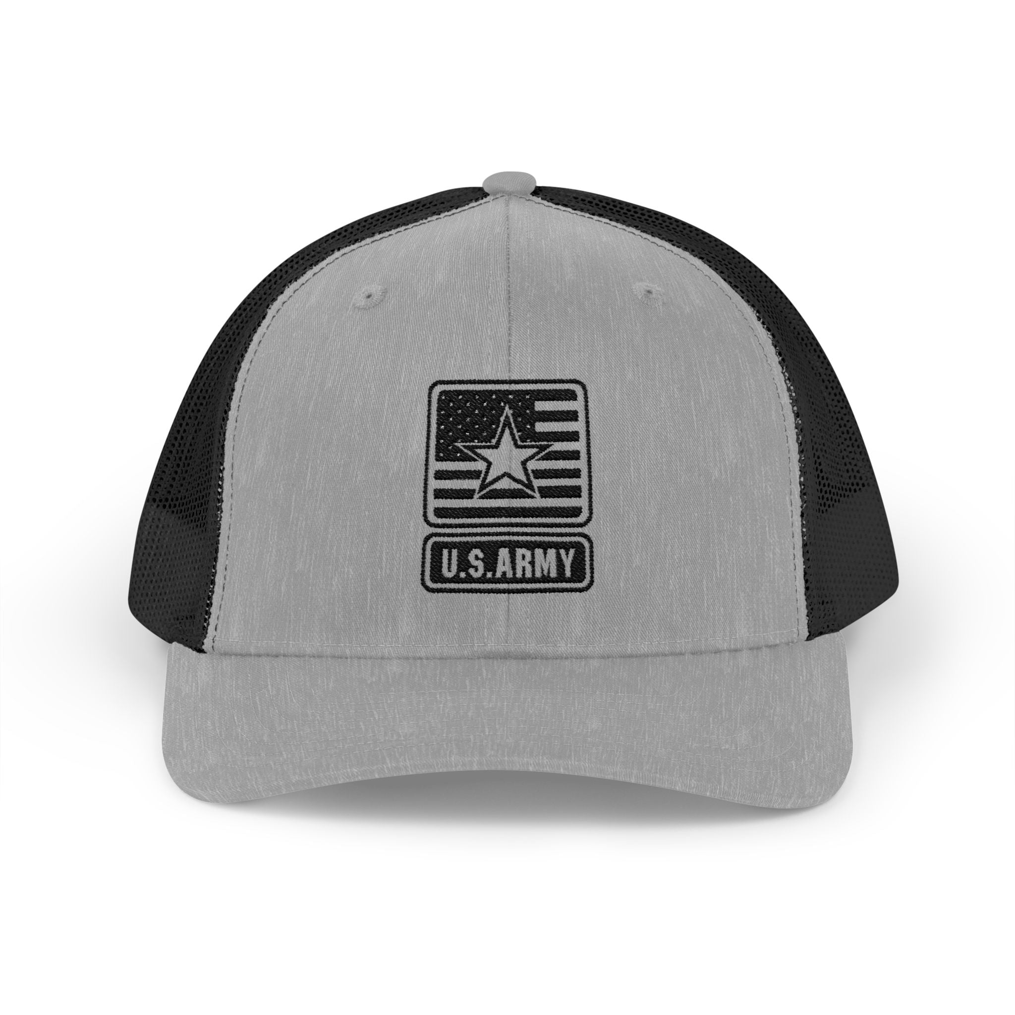 US Army Snapback Trucker Cap with Thin Red Line Design, Ideal for First Responders, Supportive Gifts, Memorials, Everyday Wear