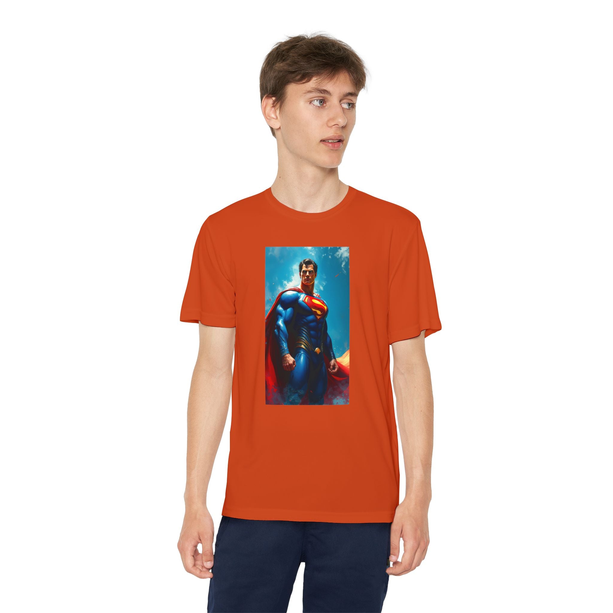 Superman Superhero Marvel T-Shirt, Youth Competitor Tee,  Kids Comic Book Hero Top, Children's Graphic Tee, Youth Super Power T-Shirt