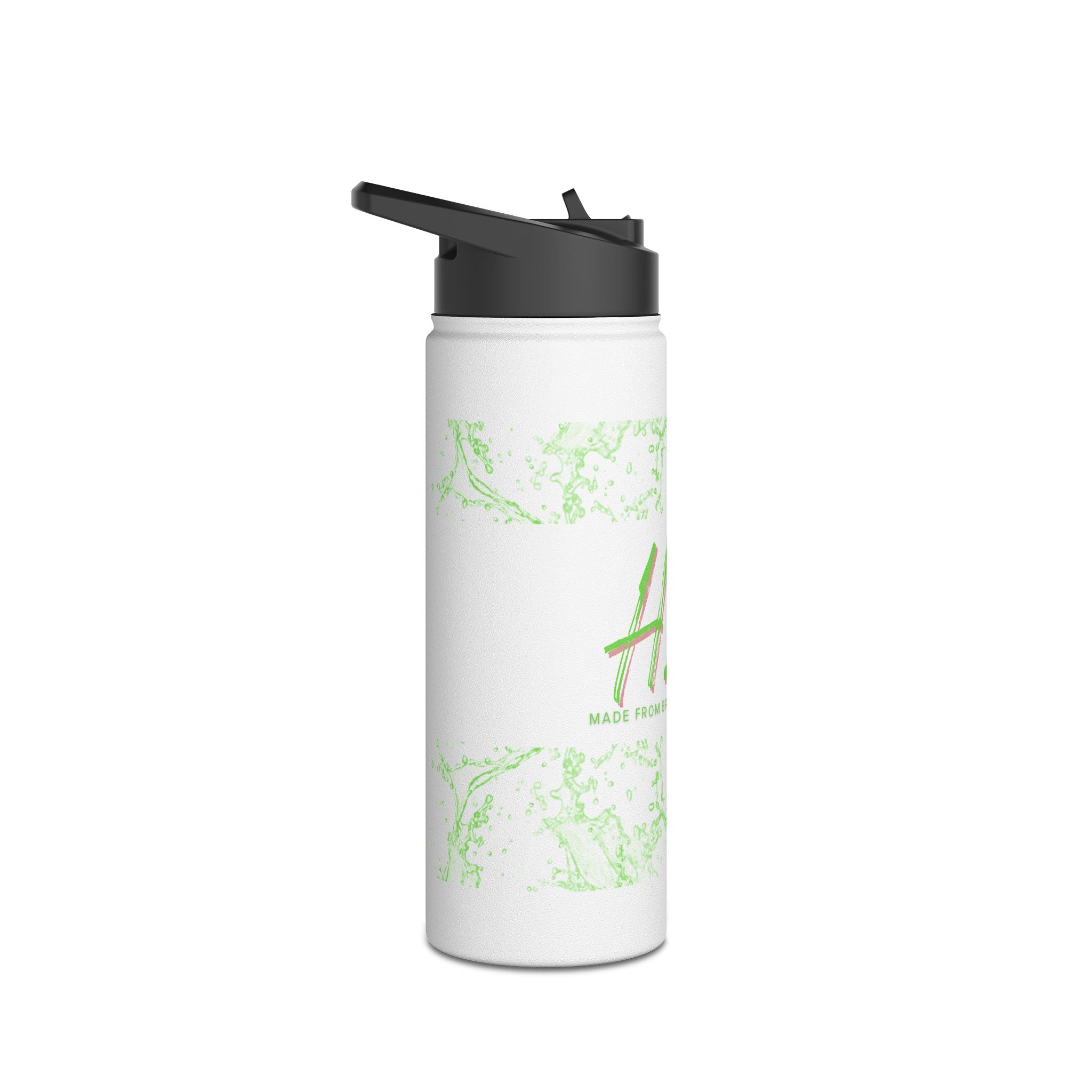 H2O Stainless Steel Water Bottle, Eco-Friendly Hydration for Travel, Sports, Yoga, Gifts, Outdoor Adventures