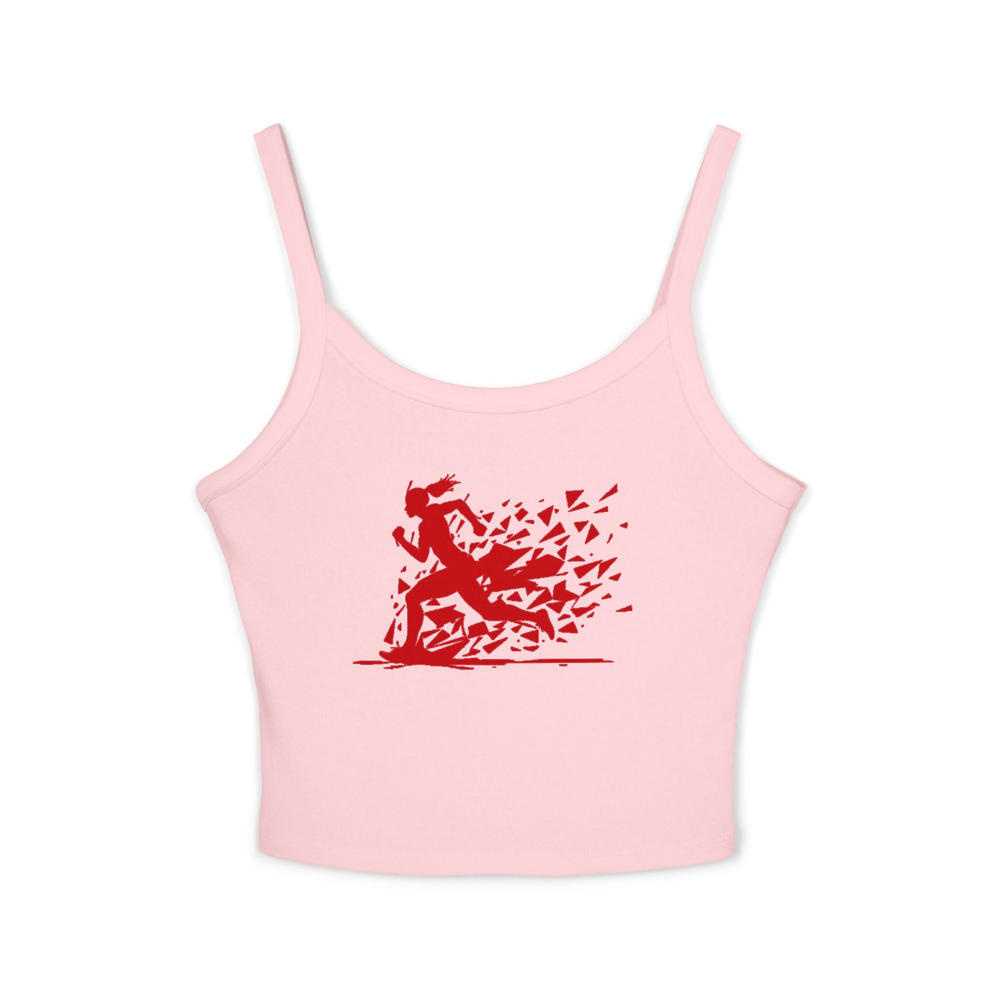 Running Woman Tank Top, Athletic Workout Top, Fitness Sleeveless Shirt, Jogging Muscle Tee, Exercise Gym Cami