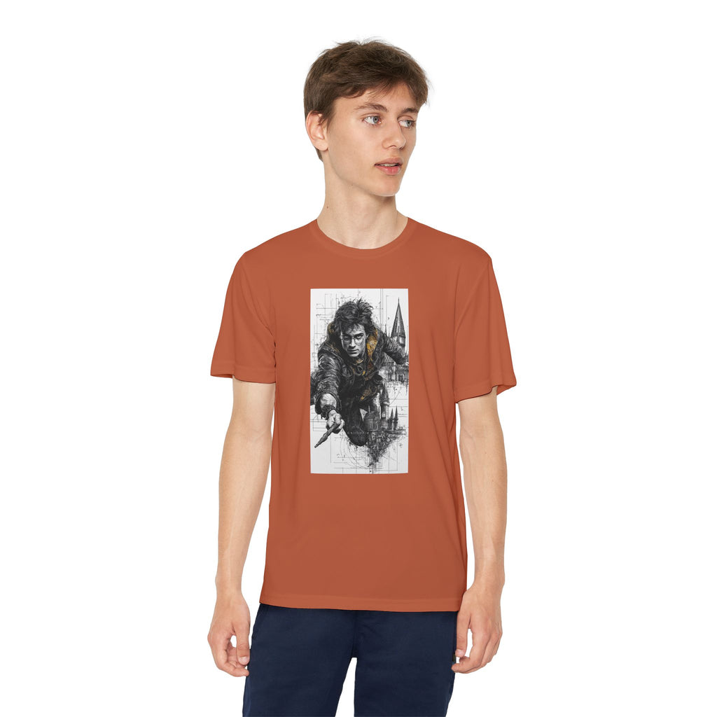 Youth Competitor Tee - Harry Potter, Wizard School Shirt, Magical Kids Top, Hogwarts Fan Gift, Sorcerer's Stone T-Shirt