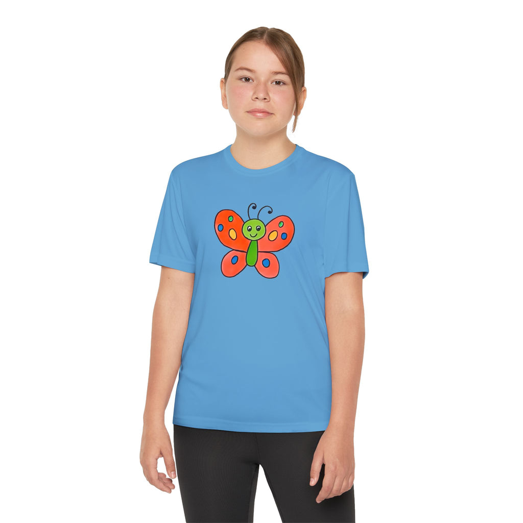 Butterffy Youth T-Shirt Sports Graphic Tee, Cool Athletic Shirt for Kids, Perfect for Sports Events, Team Spirit