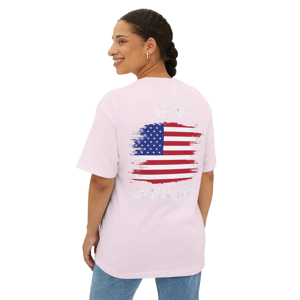 Charlie Kirk Unisex Oversized Boxy Tee