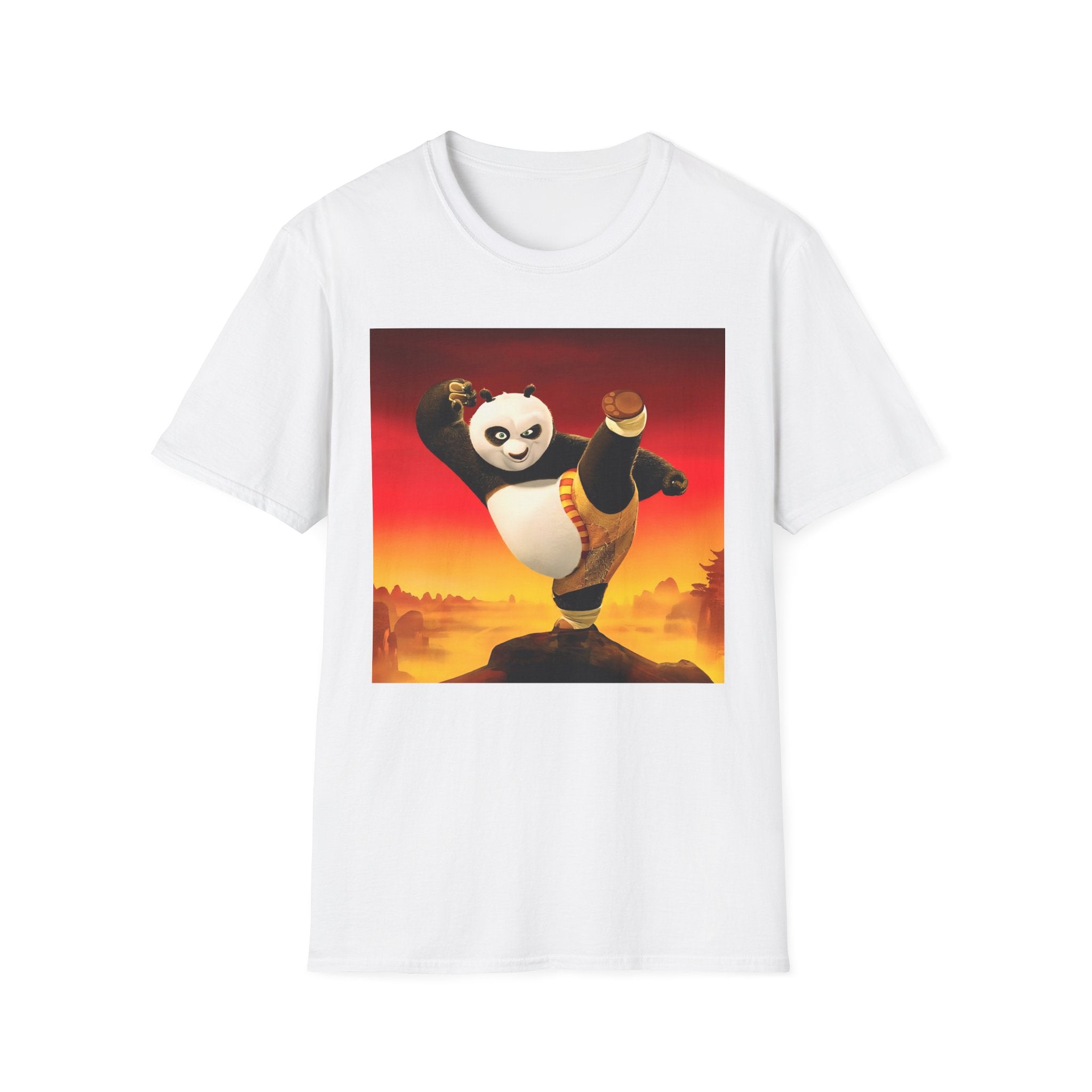 Kung Fu Panda Unisex Softstyle T-Shirt, DreamWorks Animation Youth Competitor Tee, Graphic Tee, Movie Fan Gift, Cult Classic Shirt, Comfy
