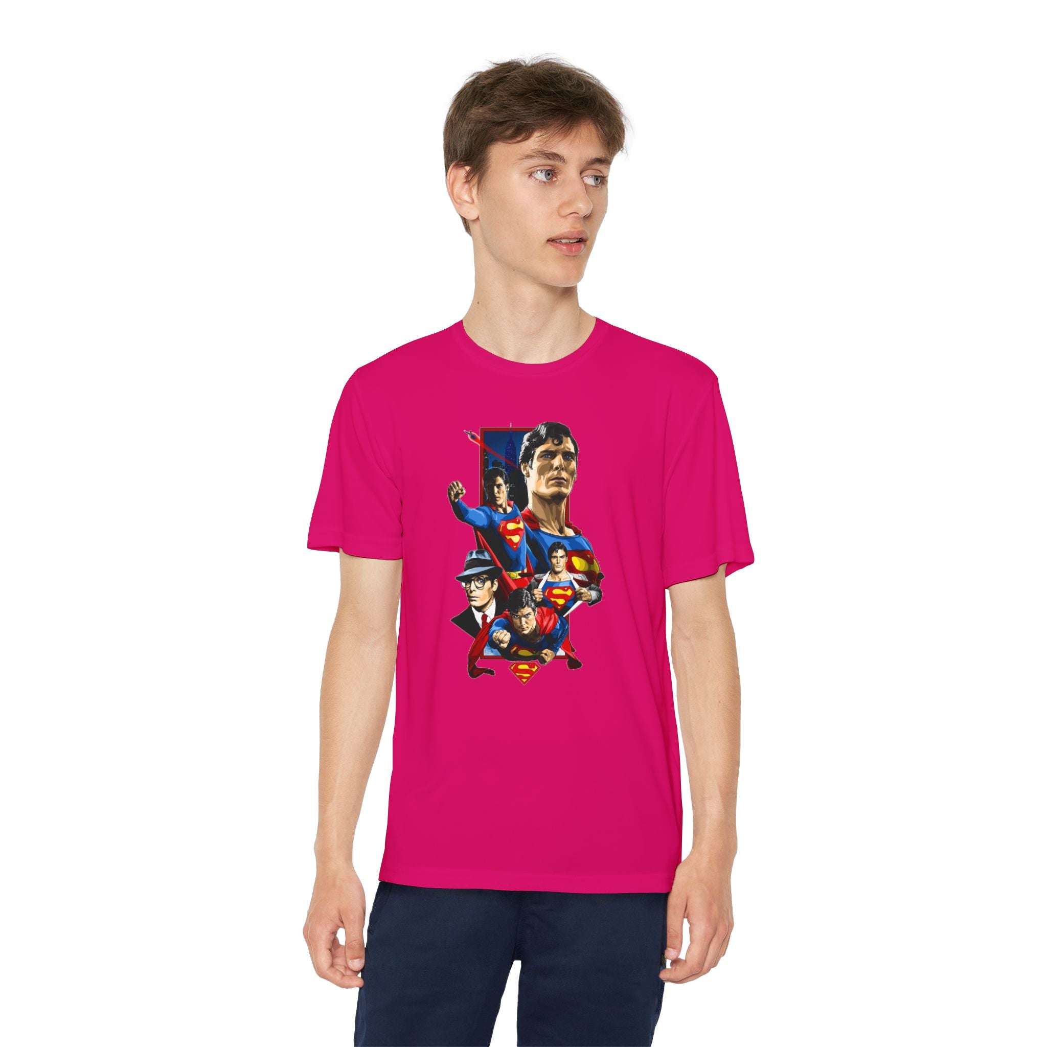 Superman Youth T-Shirt Sports Graphic Tee, Cool Athletic Shirt for Kids, Perfect for Sports Events, Team Spirit