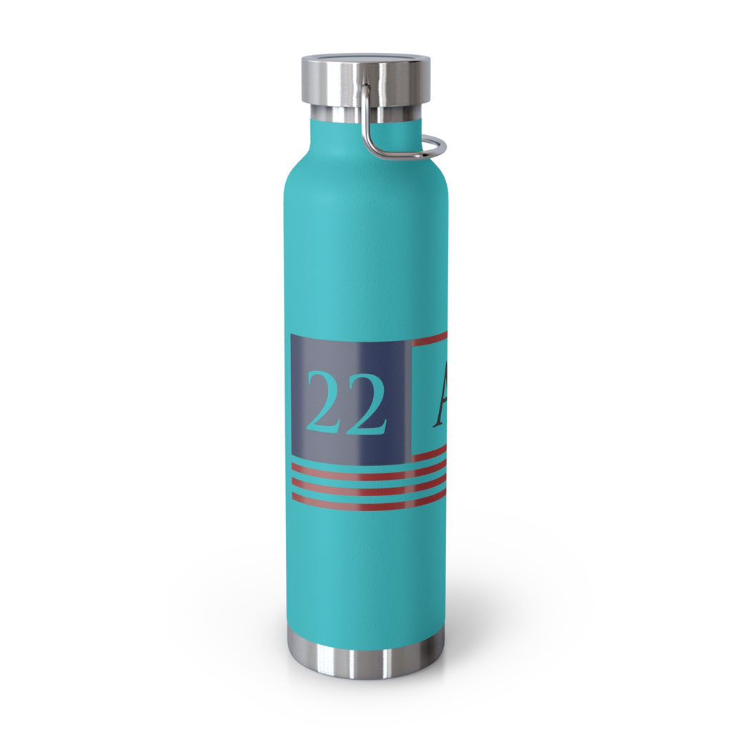 22 A Day Patriotic Copper Insulated Water Bottle