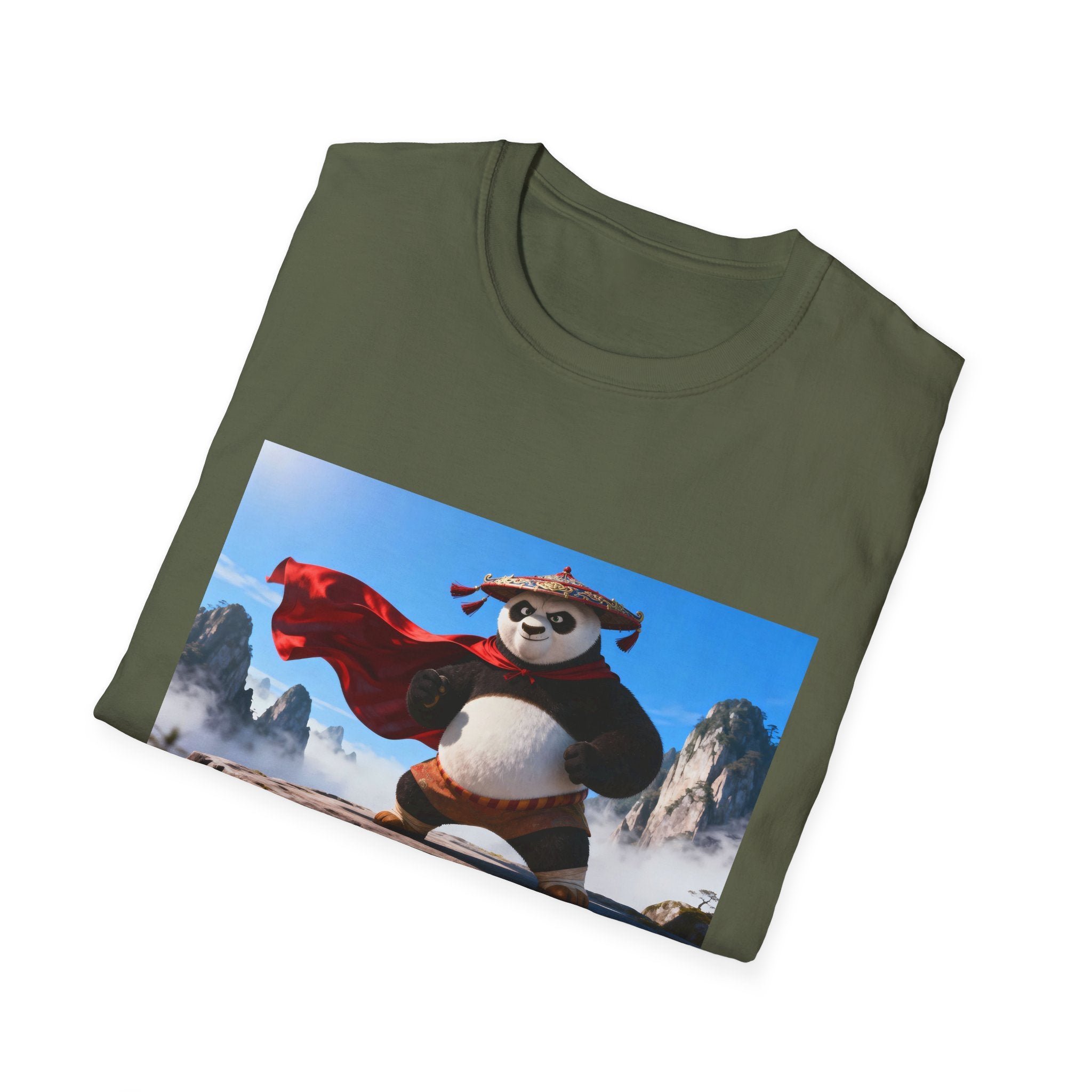 Kung Fu Panda Unisex Softstyle T-Shirt, DreamWorks Animation Youth Competitor Tee, Graphic Tee, Movie Fan Gift, Cult Classic Shirt, Comfy