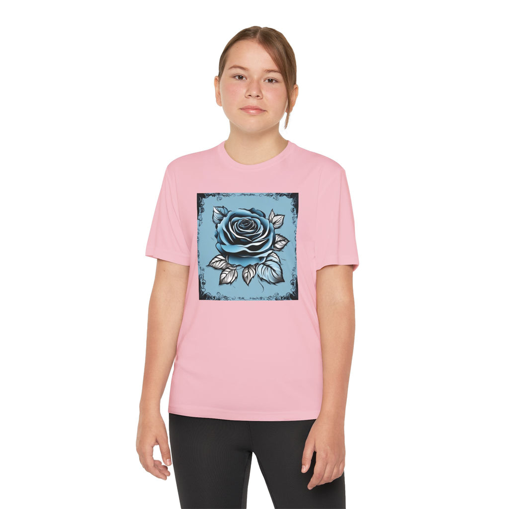 Flower Youth Tshirt, Girls Floral Tee, Kids Spring Shirt, Children's Botanical Top, Teen Blossom T-Shirt