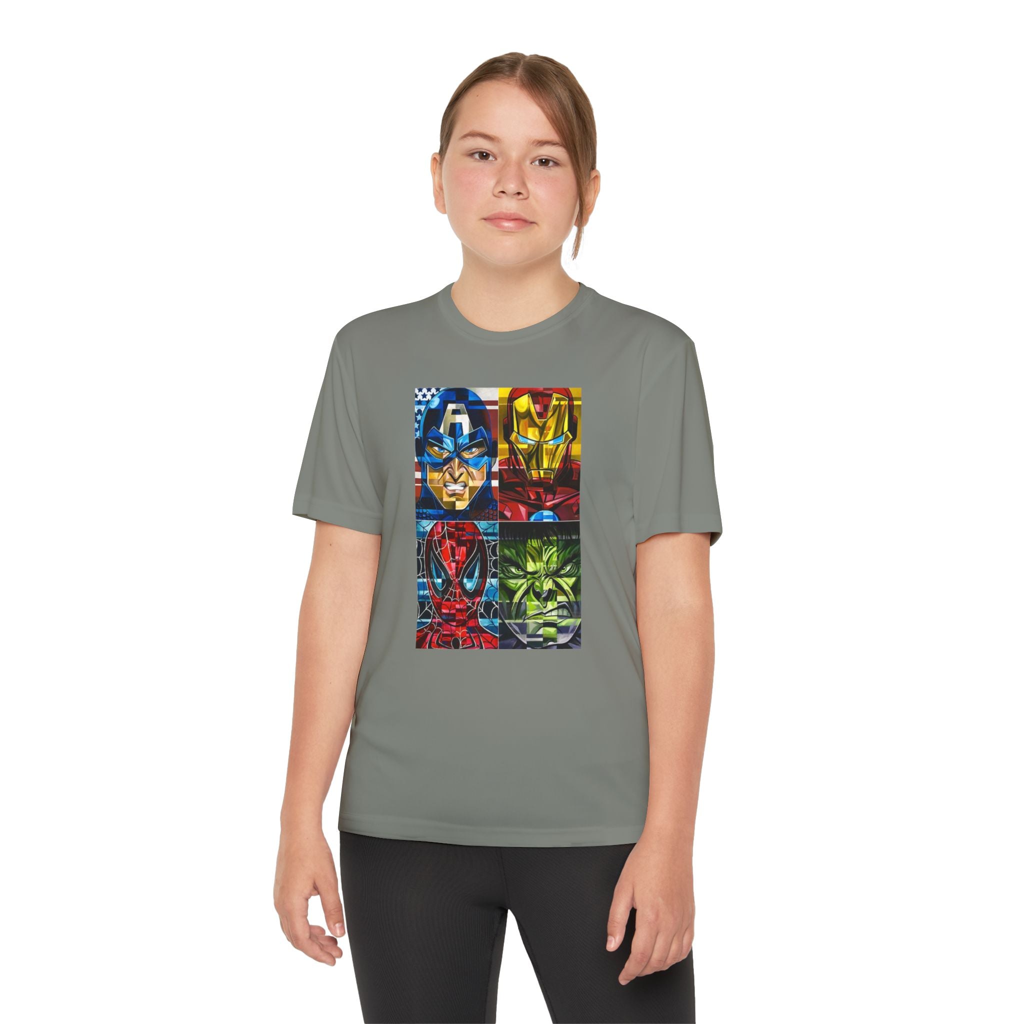 Advengers Youth T-Shirt Sports Graphic Tee, Cool Athletic Shirt for Kids, Perfect for Sports Events, Team Spirit