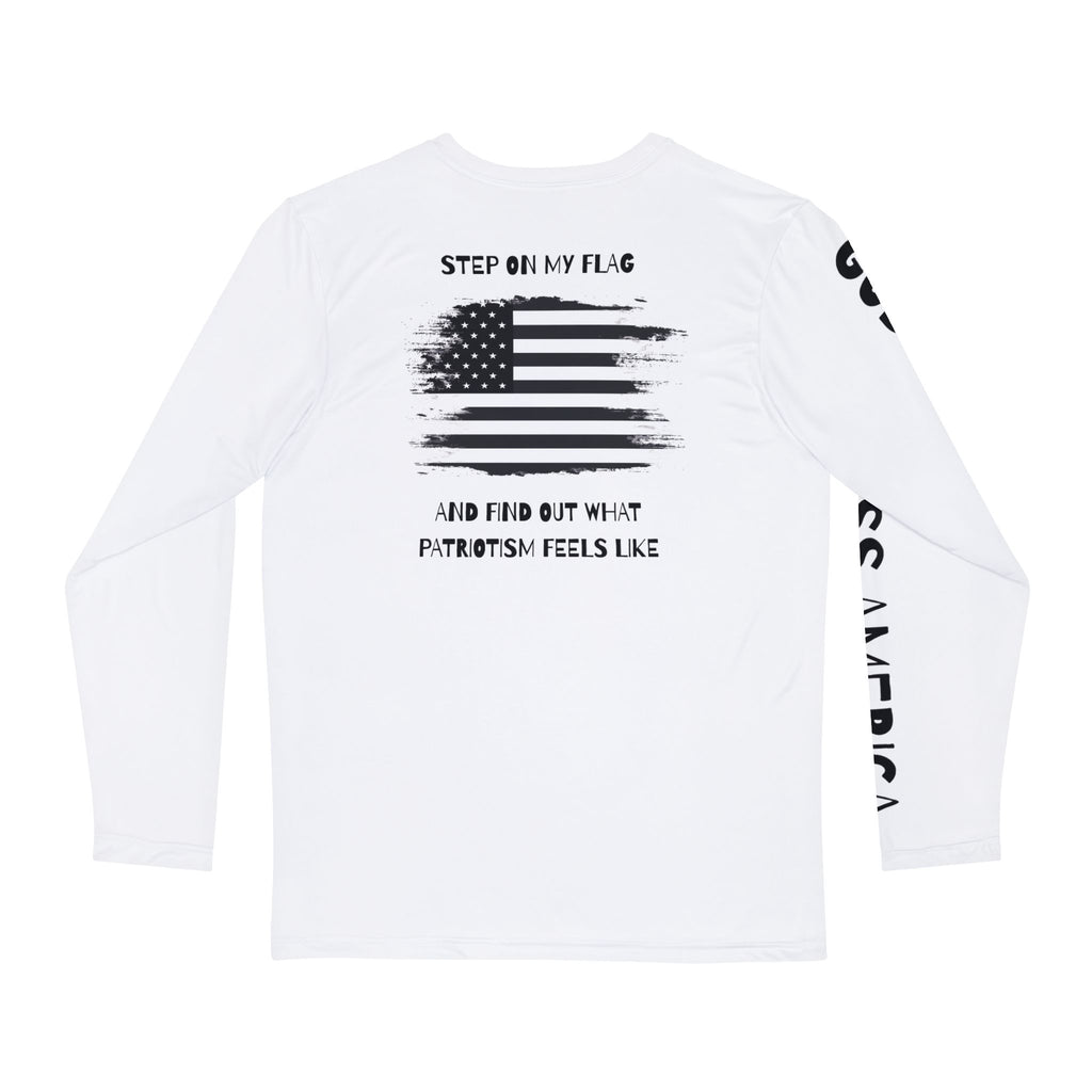 Long Sleeve , Patriotic Step On My Flag Blend, Patriotic Unisex, American Flag Sweatshirt, Fourth of July Hoodie, Patriotism Gift