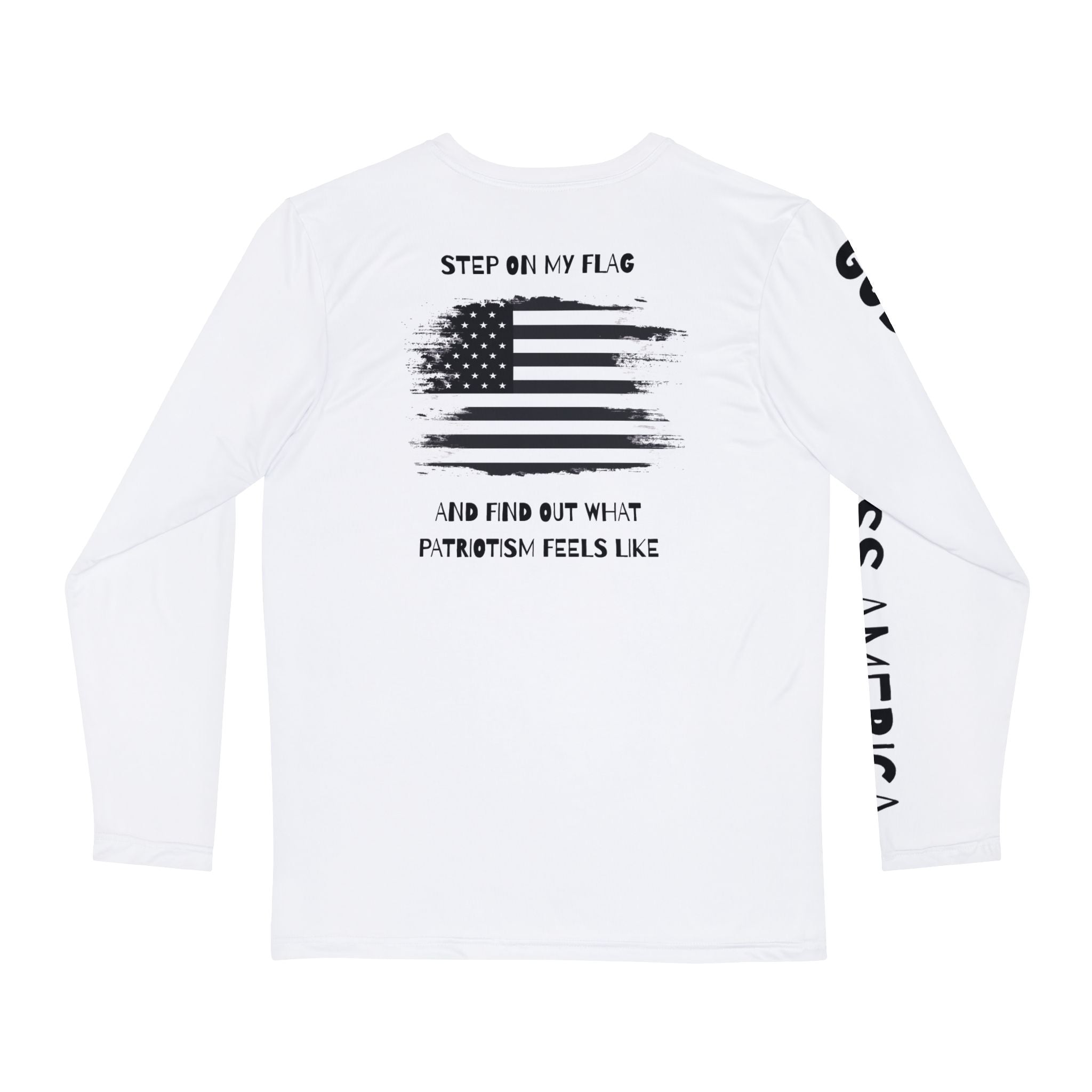 Long Sleeve , Patriotic Step On My Flag Blend, Patriotic Unisex, American Flag Sweatshirt, Fourth of July Hoodie, Patriotism Gift