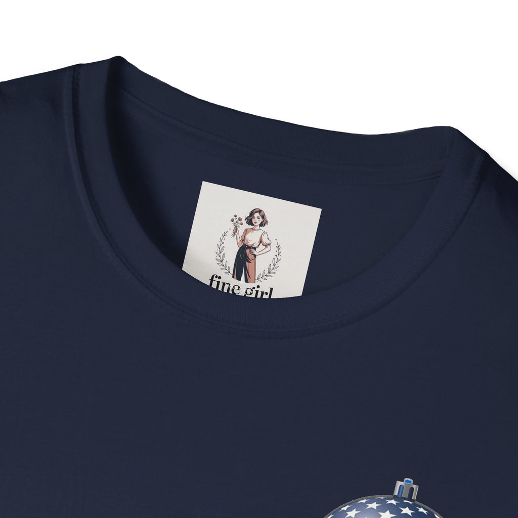 Santa Claus On A Tank Christmas ~ Unisex Softstyle T-Shirt