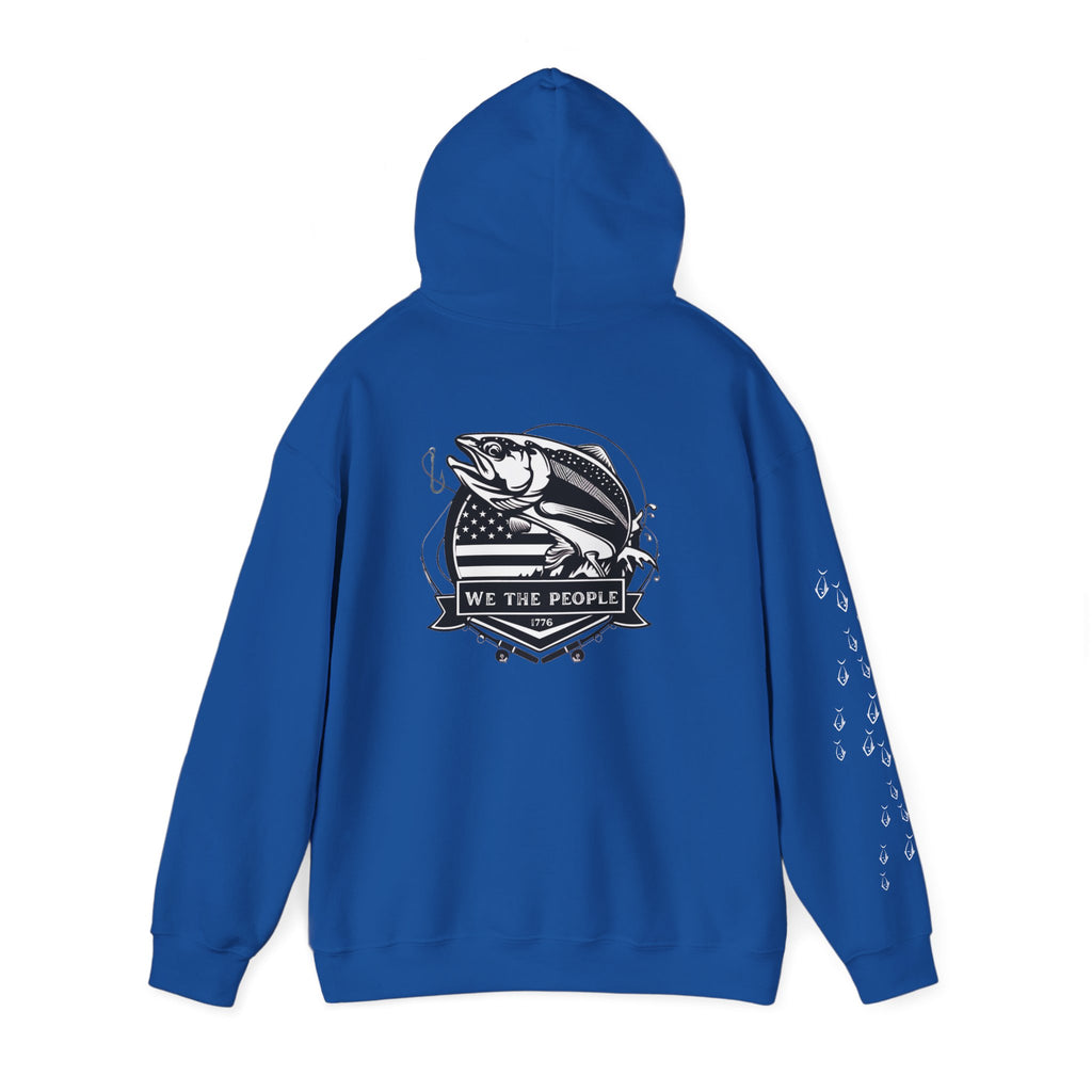 Fishing Patriotic Hoodie | Fishing Flag Hoodie, American Fishing Sweatshirt