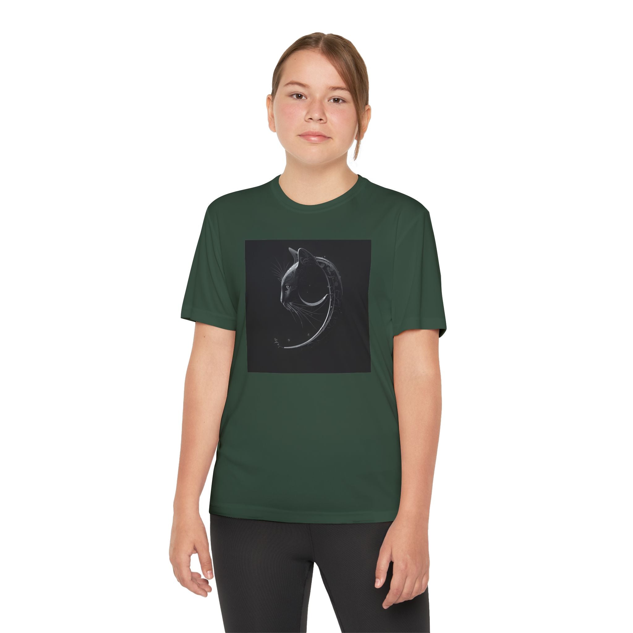 Youth Tee Shirt, Kids Animal Graphic Top, Cute Black and White Tee, Children's Zoo Theme Shirt, Bamboo Bear