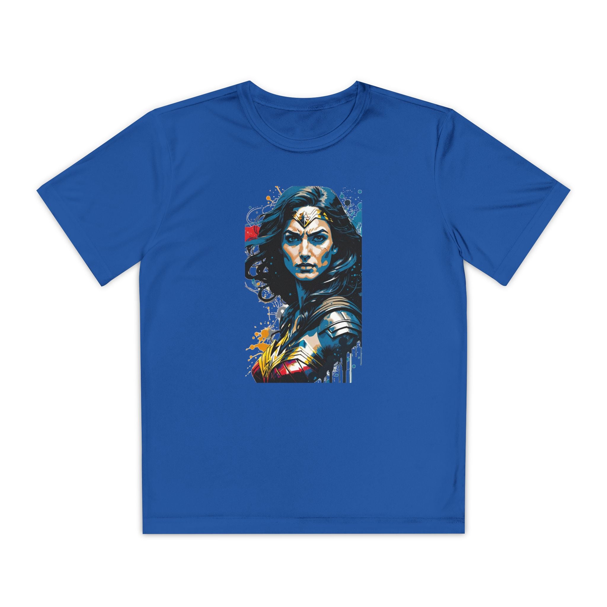 Superhero Youth T-Shirt Sports Graphic Tee, Cool Athletic Shirt for Kids