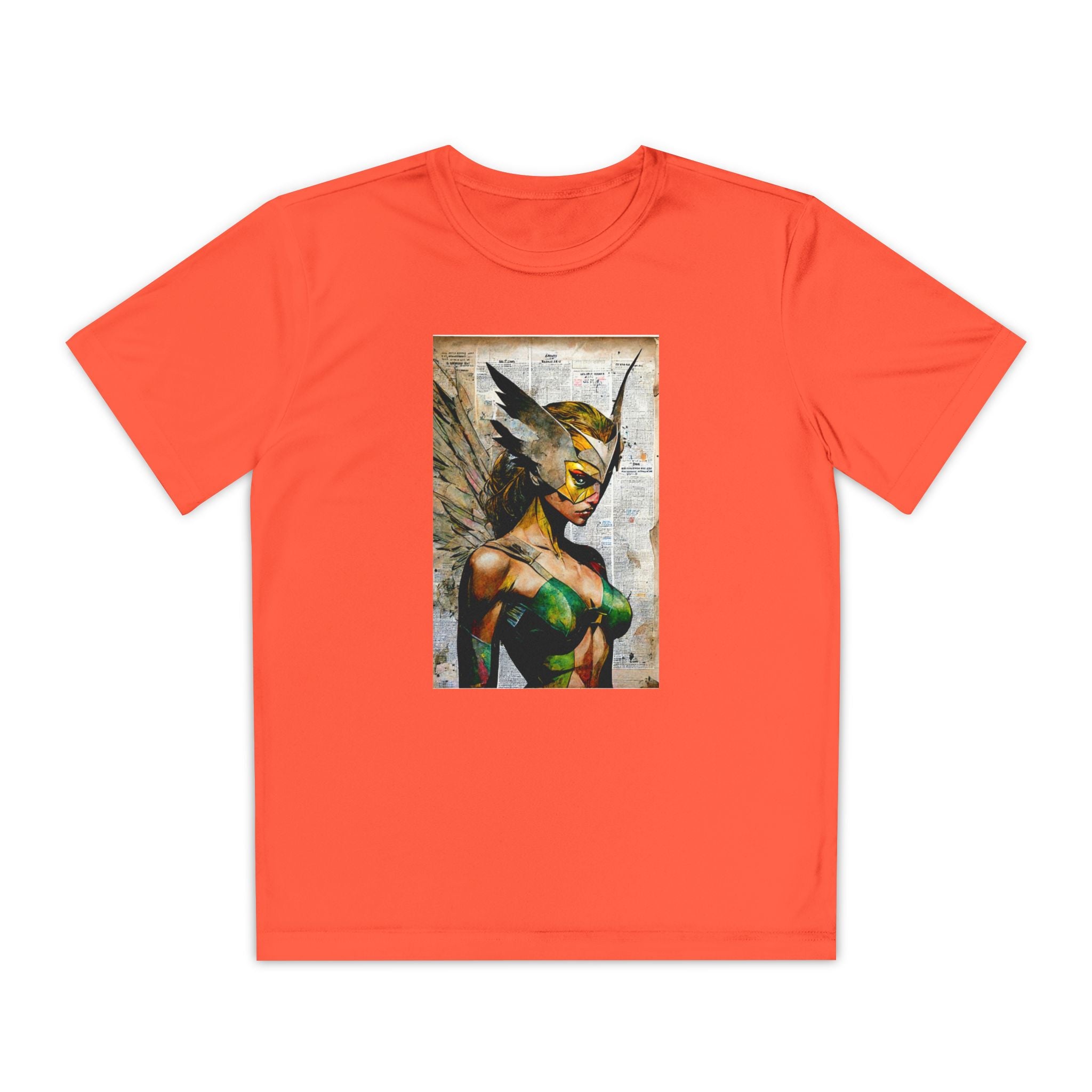 Superhero Youth T-Shirt Sports Graphic Tee, Cool Athletic Shirt for Kids
