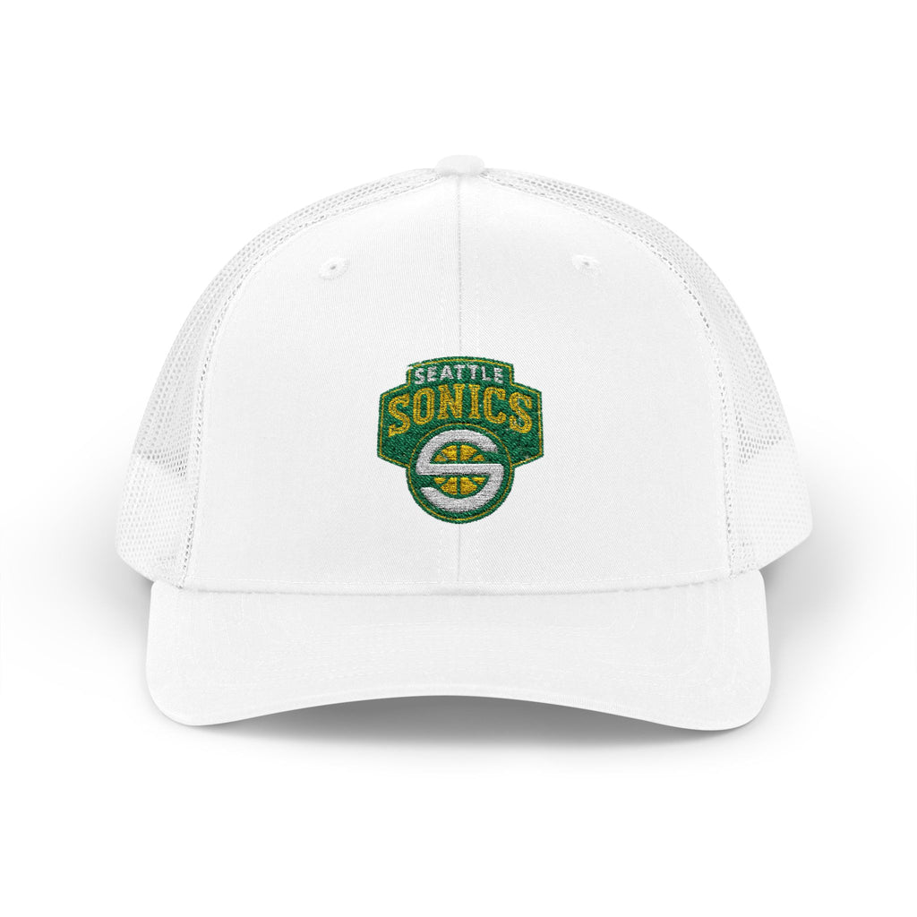The Seattle SuperSonics Snapback Trucker Cap, American Flag Hat, Outdoor Cap, Casual Wear, Gift for Dad, 4th of July Apparel