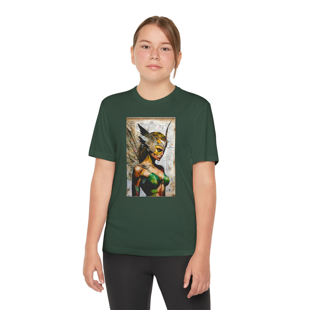 Superhero Youth T-Shirt Sports Graphic Tee, Cool Athletic Shirt for Kids