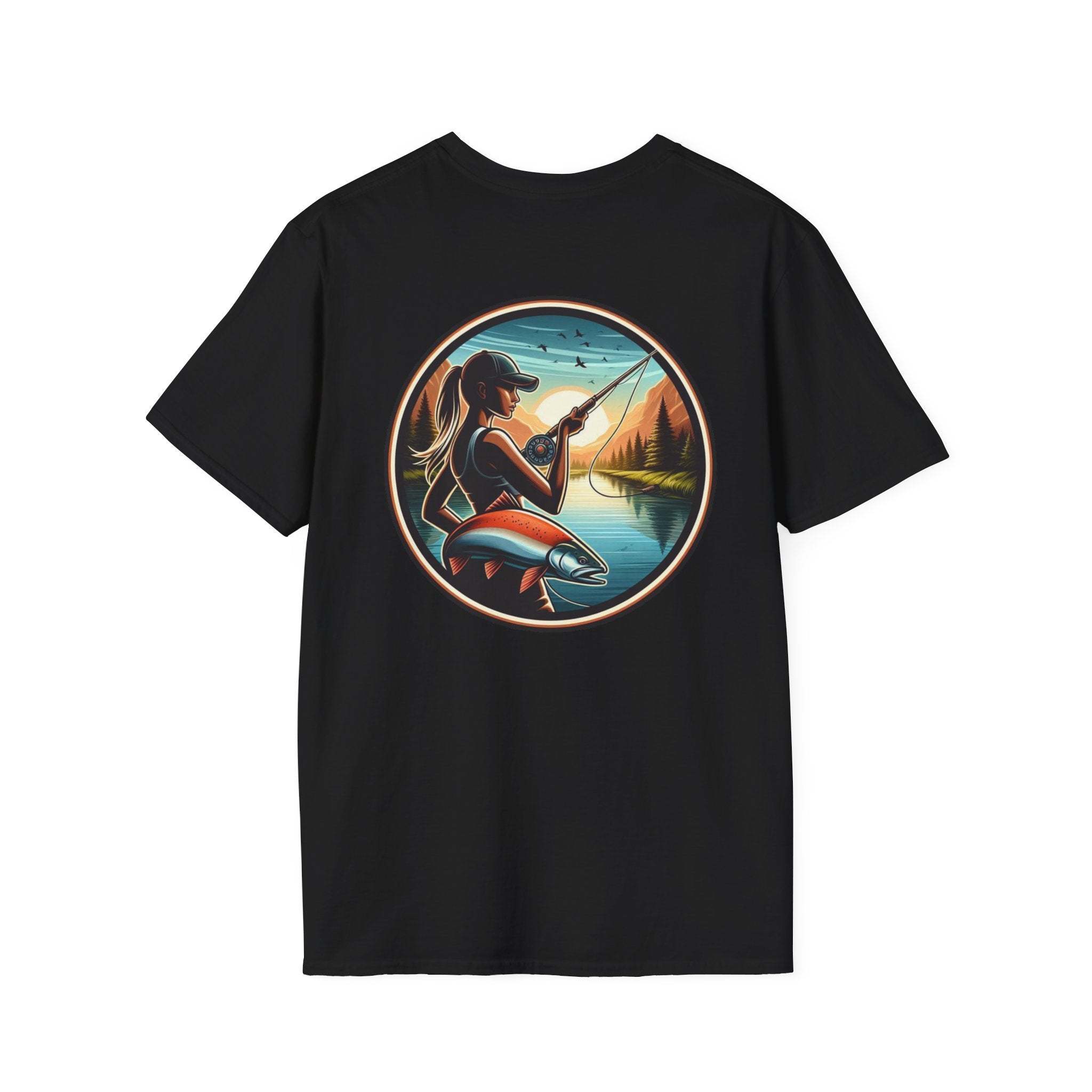 Patriotic Fishing t-shirt, American Flag Tee, 4th of July Shirt, USA Independence Day Top, Patriotic Graphic Tee, Unisex Patriotic