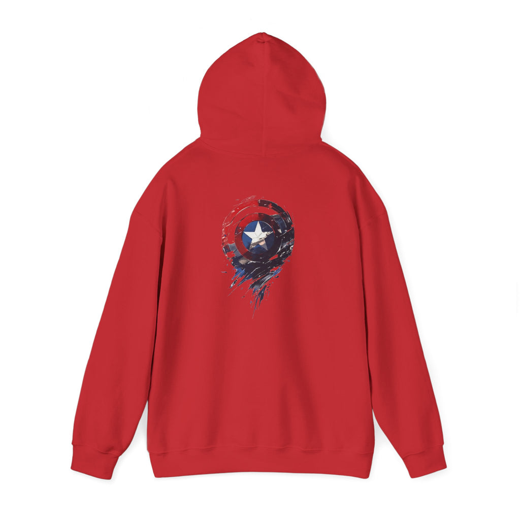 Hooded Sweatshirt - Captain America Design