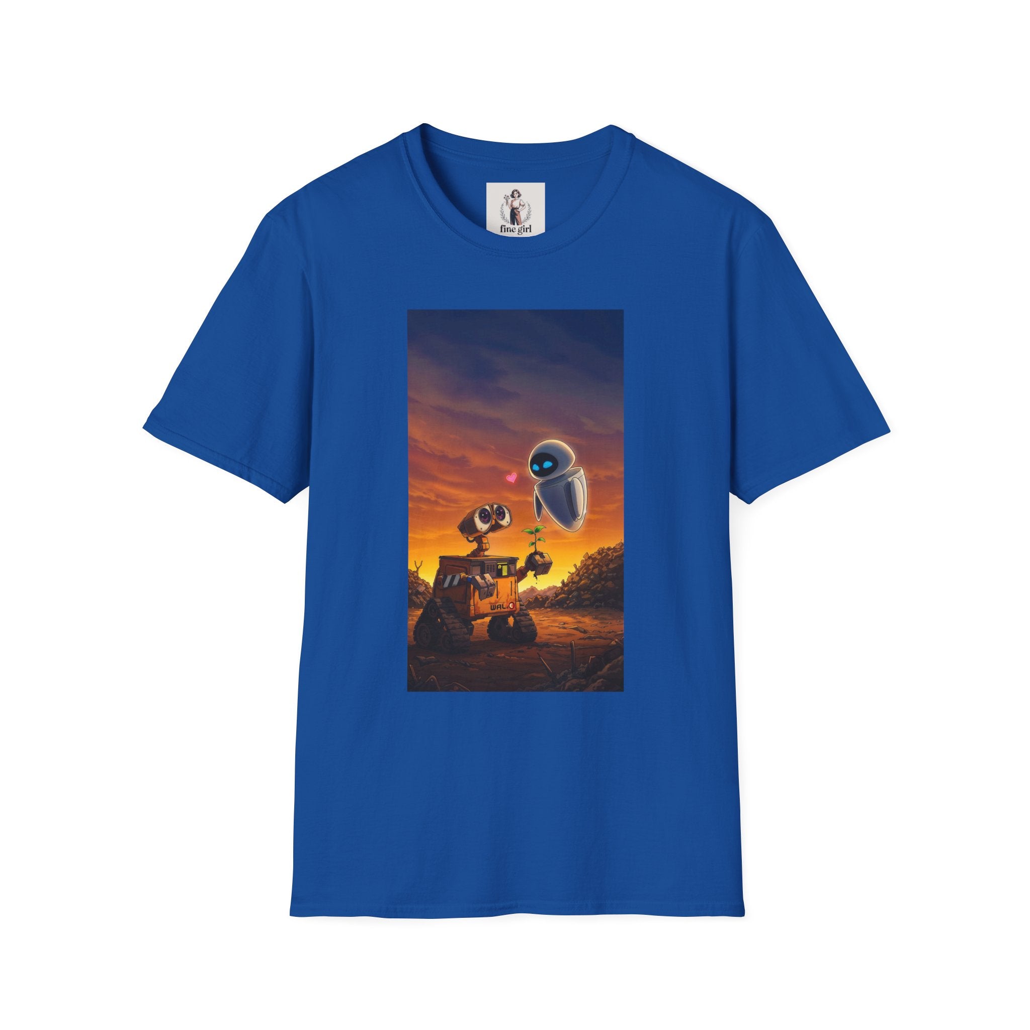 Wall-E Pixar Animation Unisex T-Shirt, Walt Disney Tee, Movie Lover Gift, Graphic Novelty Shirt, Cartoon Character Apparel