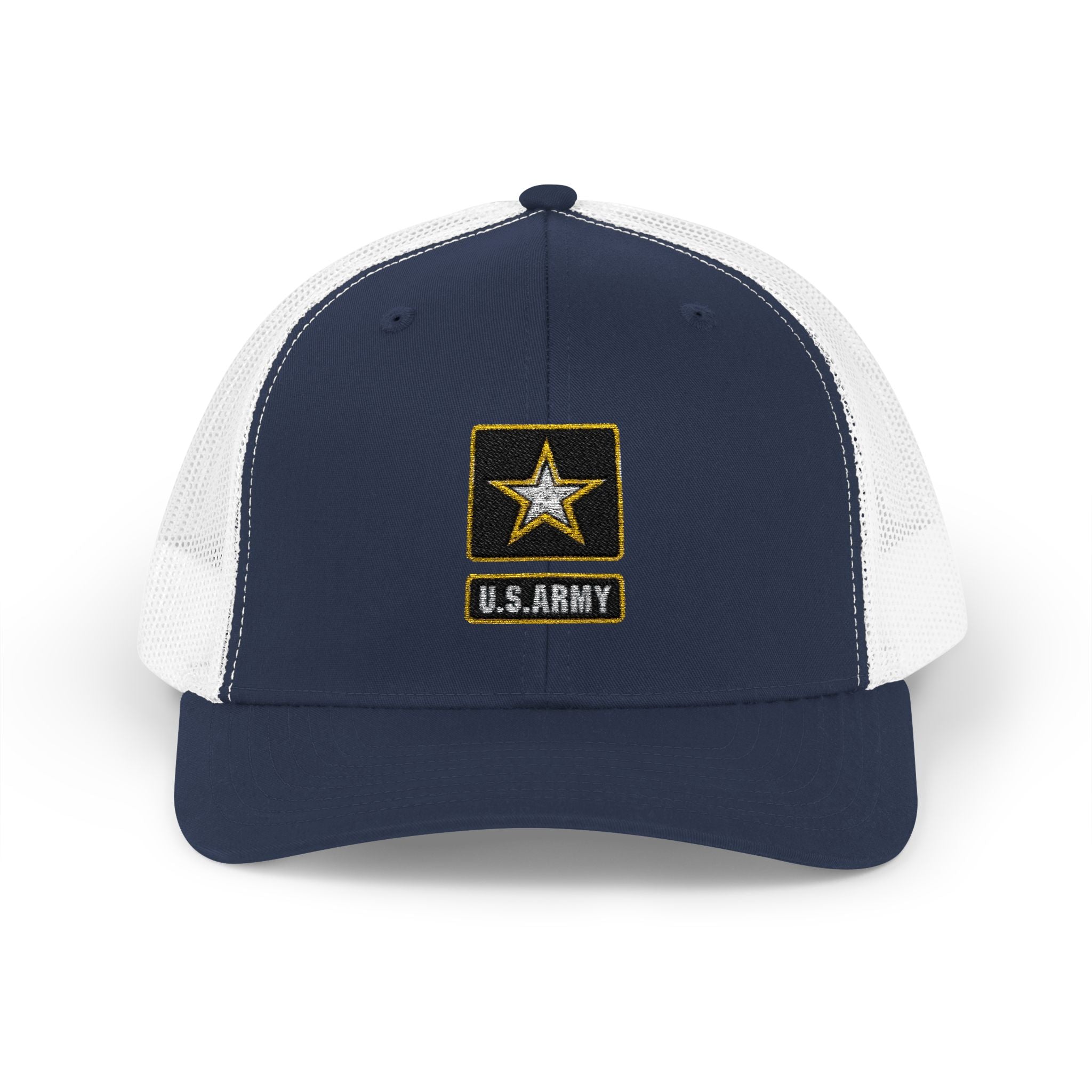 US Army Snapback Trucker Cap with Thin Red Line Design, Ideal for First Responders, Supportive Gifts, Memorials, Everyday Wear