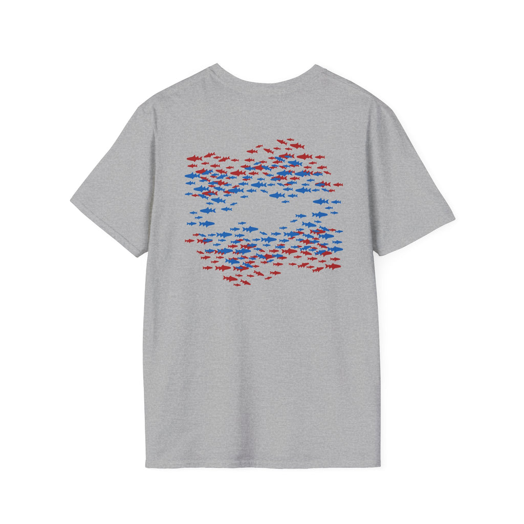 Patriotic Fishing Tshirt, American Flag Tee, 4th of July Shirt, USA Independence Day Top, Patriotic Graphic Tee, Unisex Patriotic