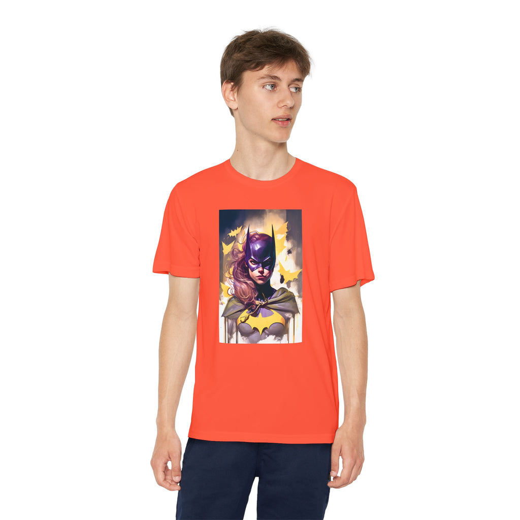 Superhero Youth T-Shirt Sports Graphic Tee, Cool Athletic Shirt for Kids
