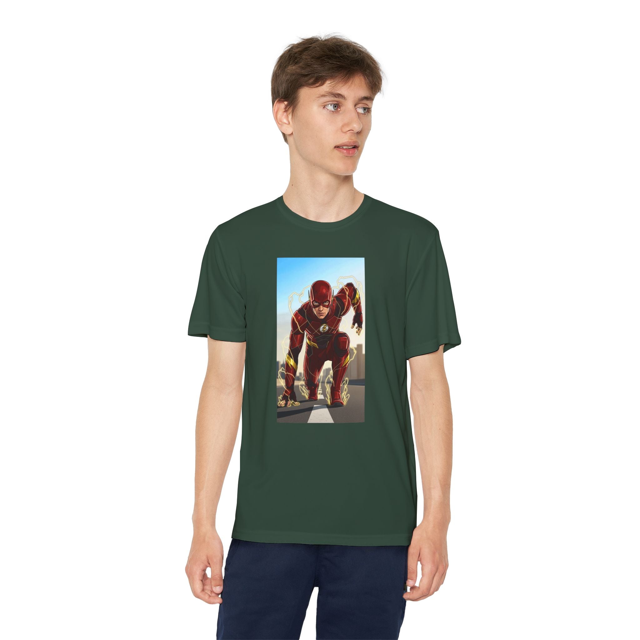 The Flash Superhero Marvel Youth T-Shirt, Kid's Superhero Tee, Children's Graphic Shirt, Comic Book Character Top, Kids Costume Apparel