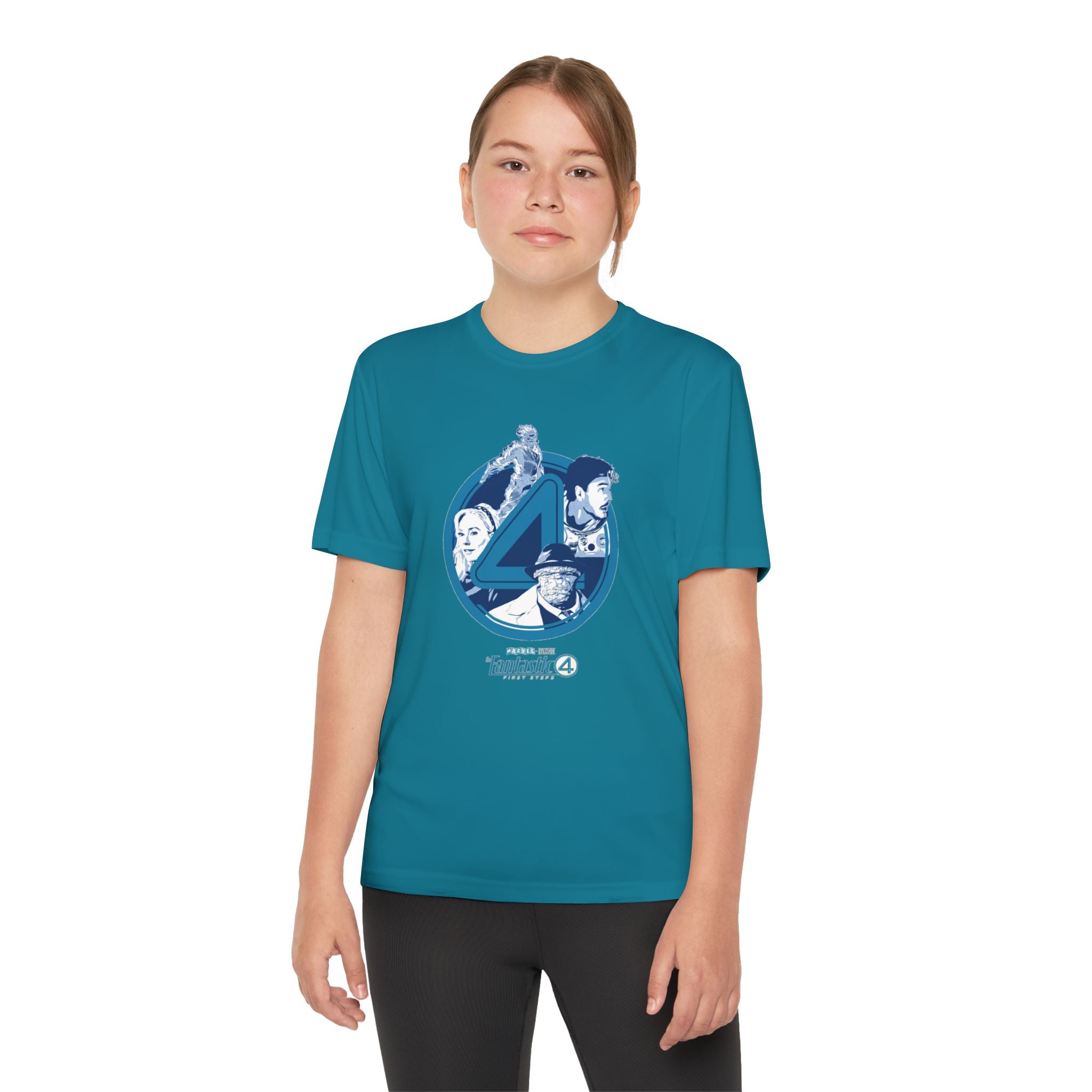 Fantastic 4 Youth T-Shirt Sports Graphic Tee, Cool Athletic Shirt for Kids, Perfect for Sports Events, Team Spirit