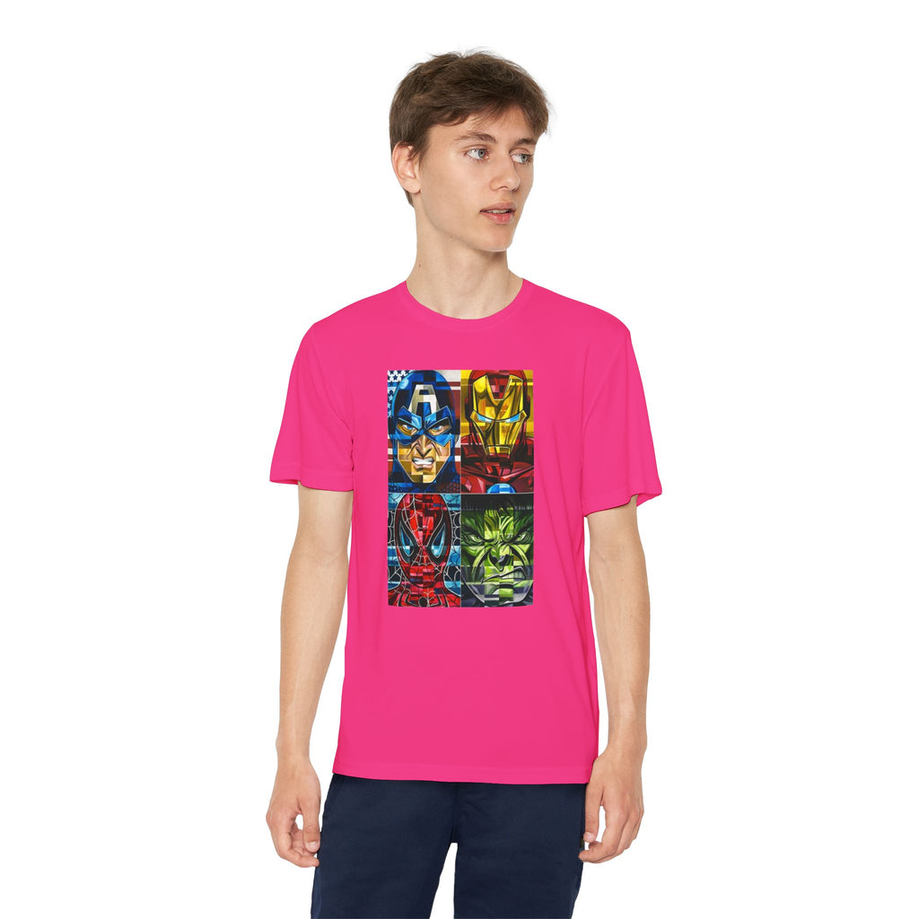 Advengers Youth T-Shirt Sports Graphic Tee, Cool Athletic Shirt for Kids, Perfect for Sports Events, Team Spirit