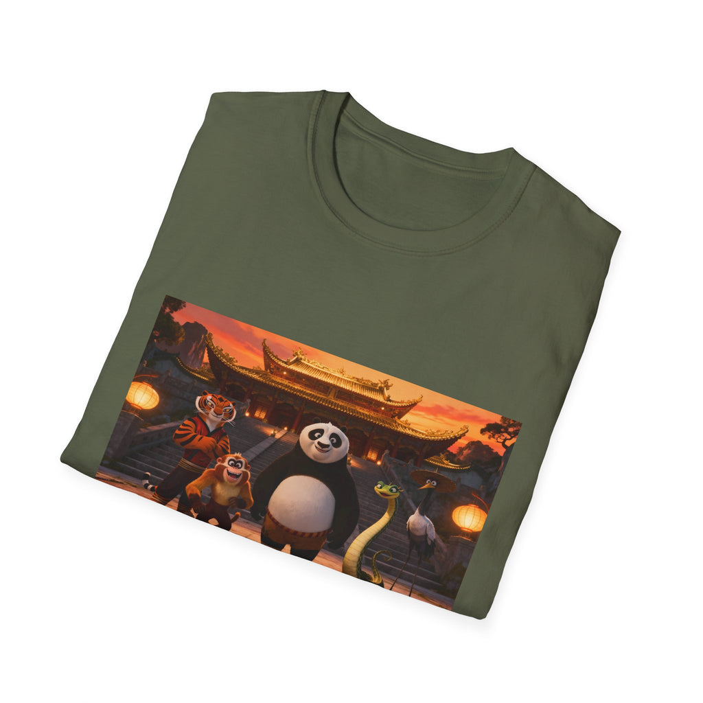 Kung Fu Panda Unisex Softstyle T-Shirt, DreamWorks Animation Youth Competitor Tee, Graphic Tee, Movie Fan Gift, Cult Classic Shirt, Comfy
