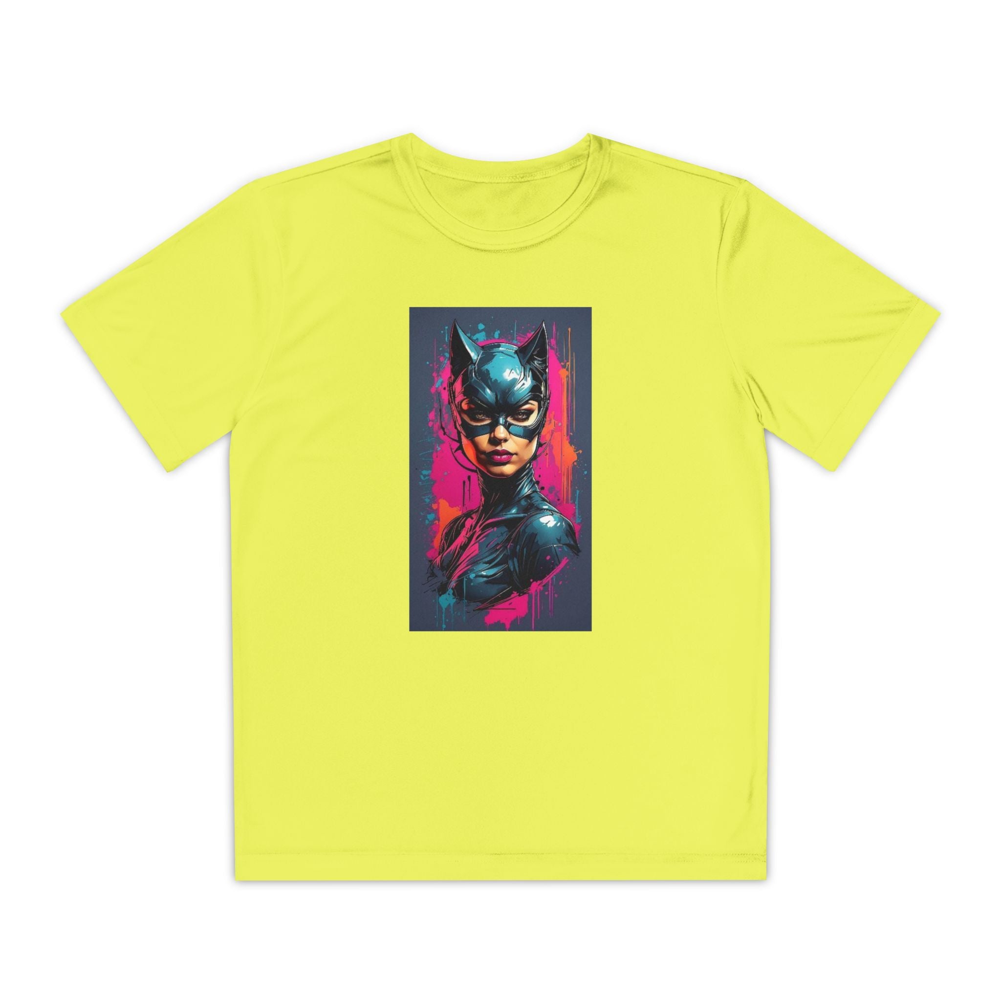 Superhero Youth T-Shirt Sports Graphic Tee, Cool Athletic Shirt for Kids