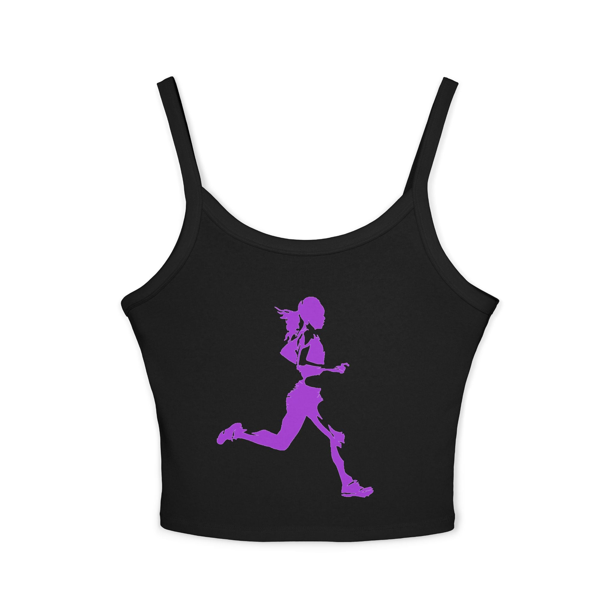 Running Woman Tank Top, Athletic Workout Top, Fitness Sleeveless Shirt, Jogging Muscle Tee, Exercise Gym Cami