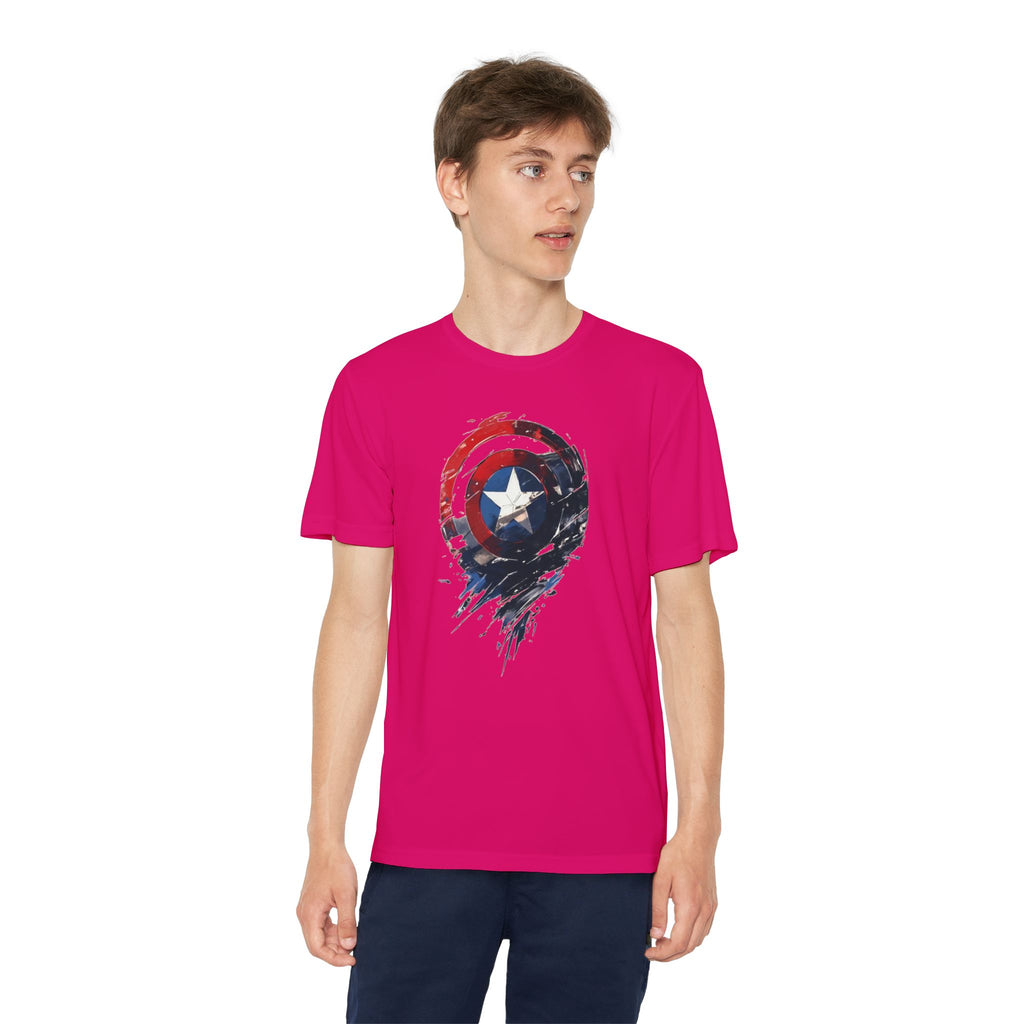 Advengers Youth T-Shirt Sports Graphic Tee, Cool Athletic Shirt for Kids