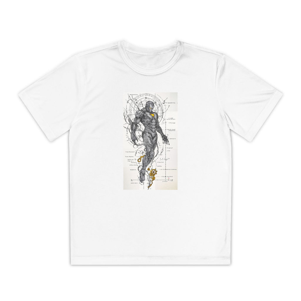 Superhero Youth T-Shirt Sports Graphic Tee, Cool Athletic Shirt for Kids