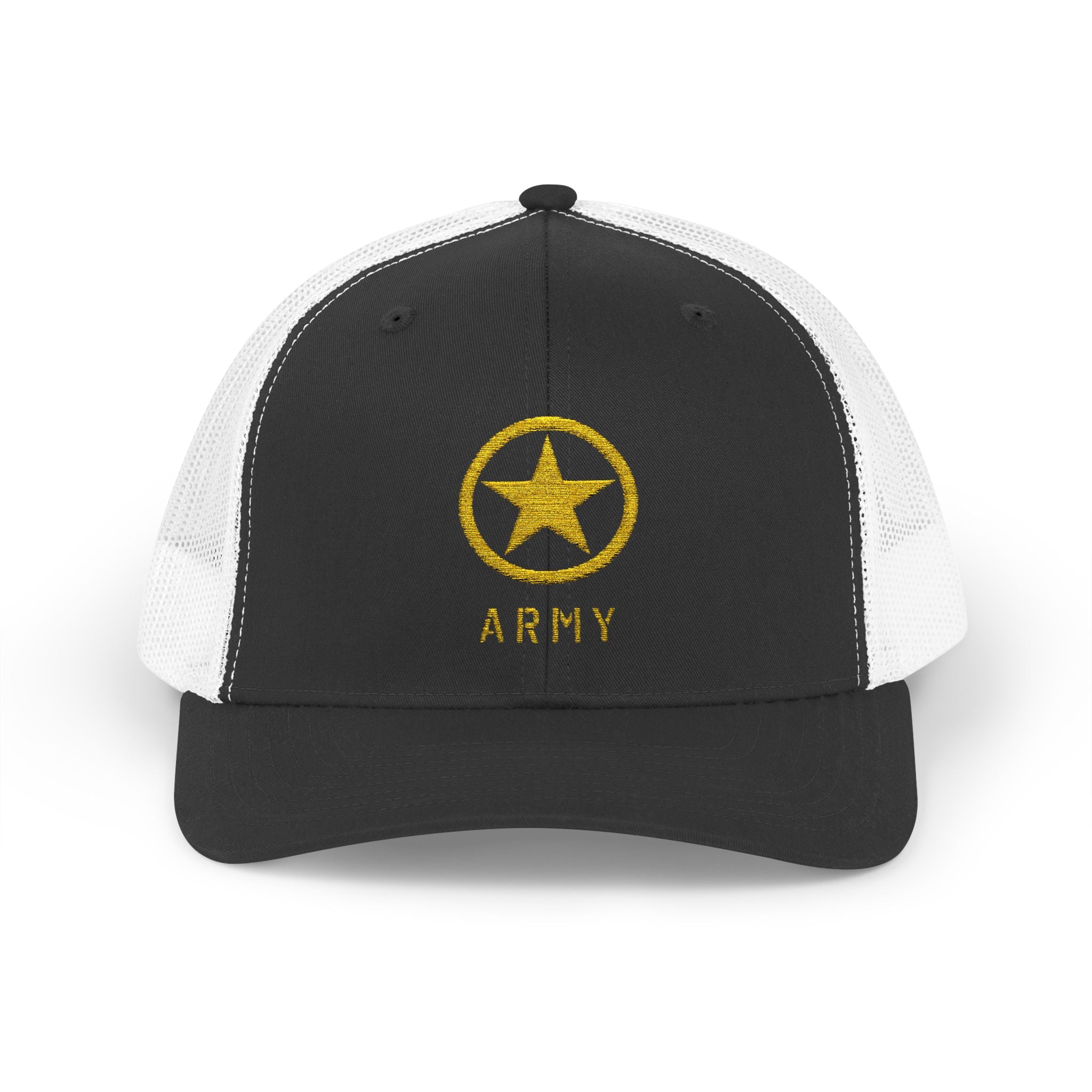 US Army Snapback Trucker Cap with Thin Red Line Design, Ideal for First Responders, Supportive Gifts, Memorials, Everyday Wear