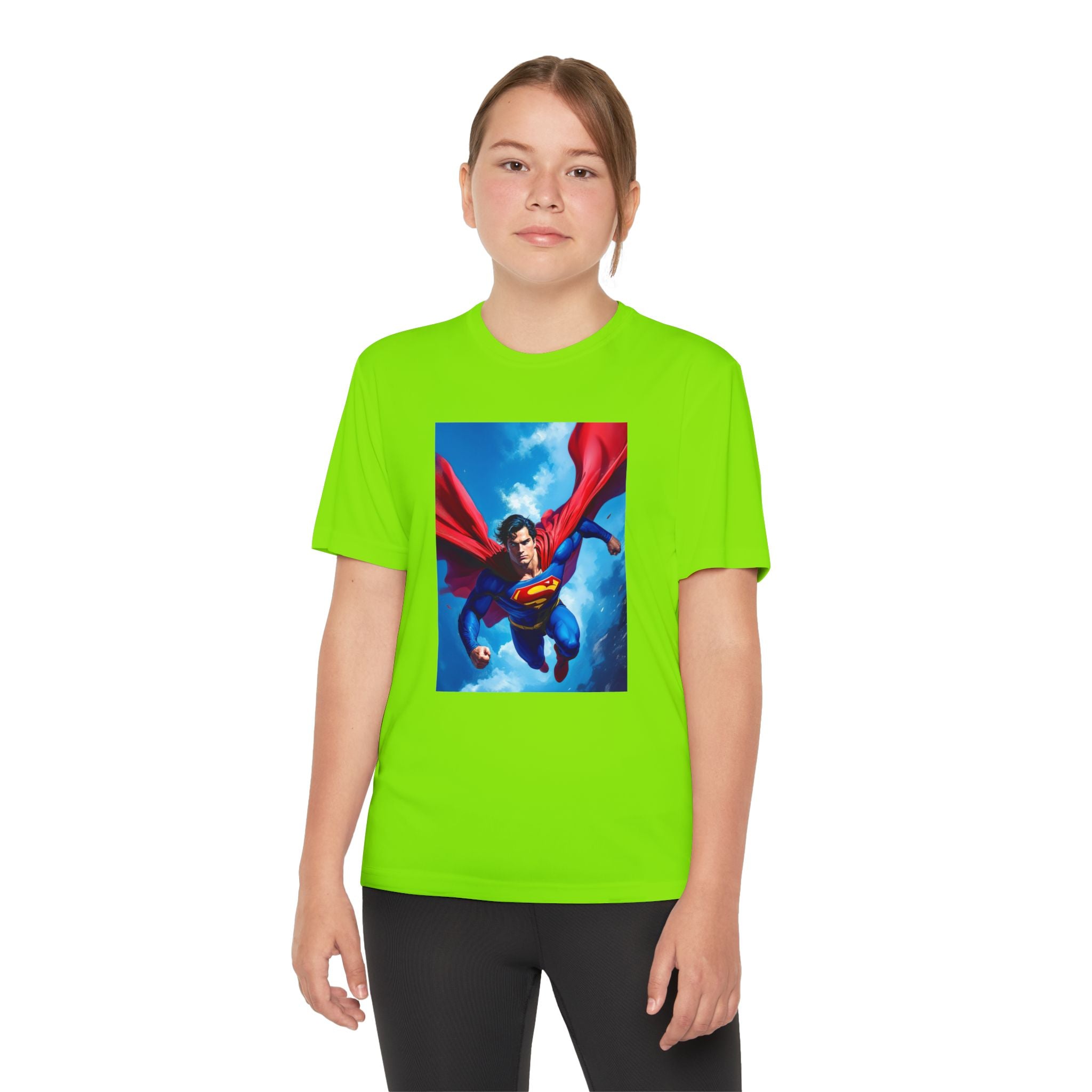 Superman Superhero Marvel T-Shirt, Youth Competitor Tee,  Kids Comic Book Hero Top, Children's Graphic Tee, Youth Super Power T-Shirt
