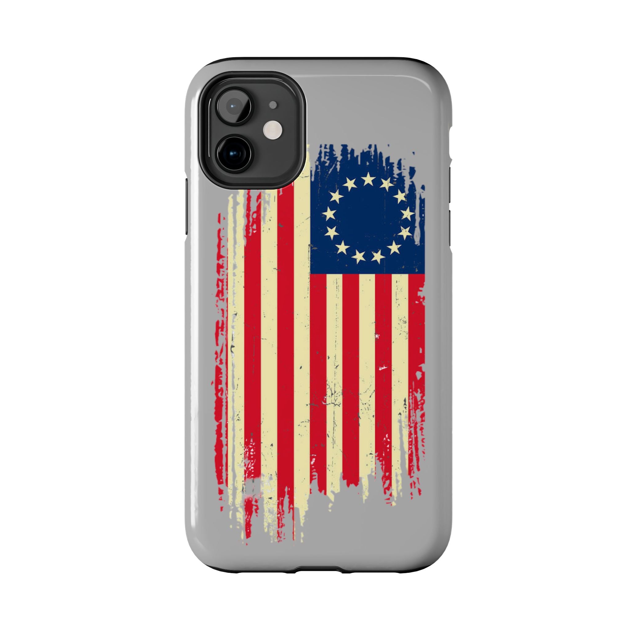 Patriotic Phone Cases with Vintage Flag Design, Tough Case for Independence Day, Memorial Day, 4th of July, Gift for Veterans, USA Pride