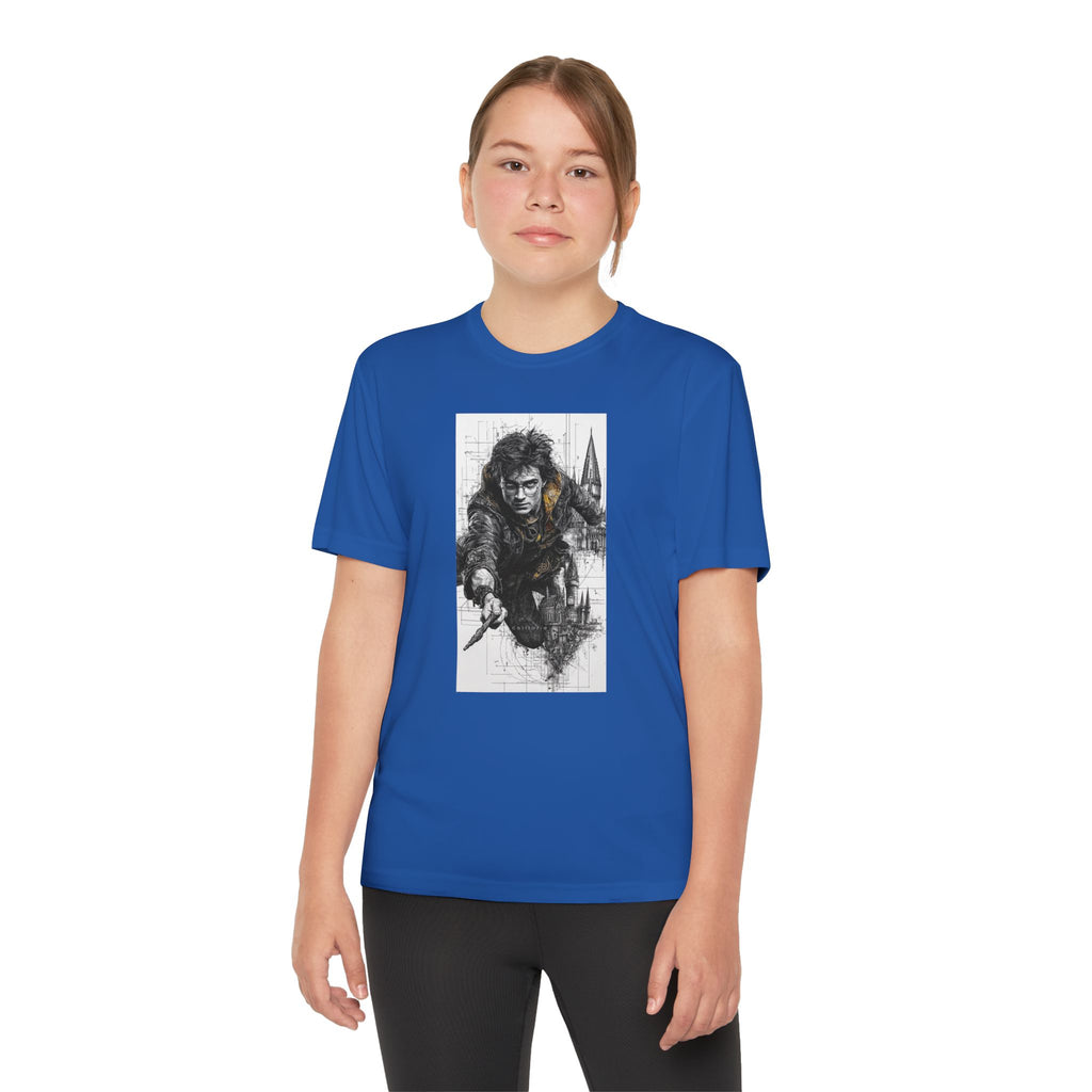 Youth Competitor Tee - Harry Potter, Wizard School Shirt, Magical Kids Top, Hogwarts Fan Gift, Sorcerer's Stone T-Shirt