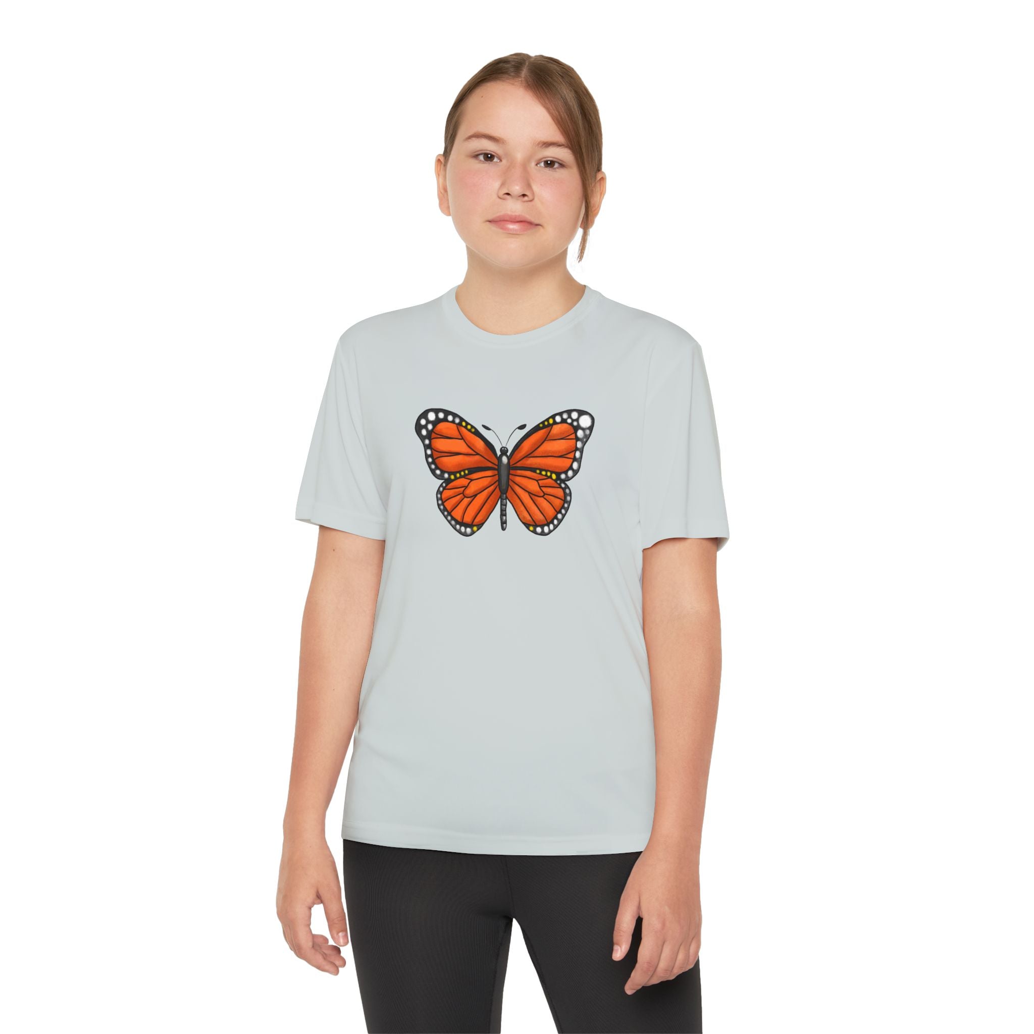 Butterffy Youth T-Shirt Sports Graphic Tee, Cool Athletic Shirt for Kids, Perfect for Sports Events, Team Spirit