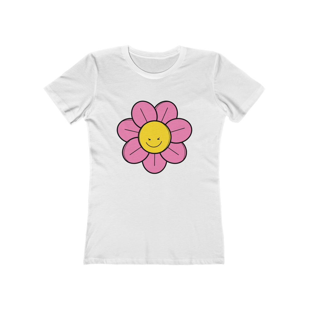 Flower Women's Tshirt, Floral Graphic Tee, Casual Top for Her, Spring Blossom Shirt, Botanical Print Blouse