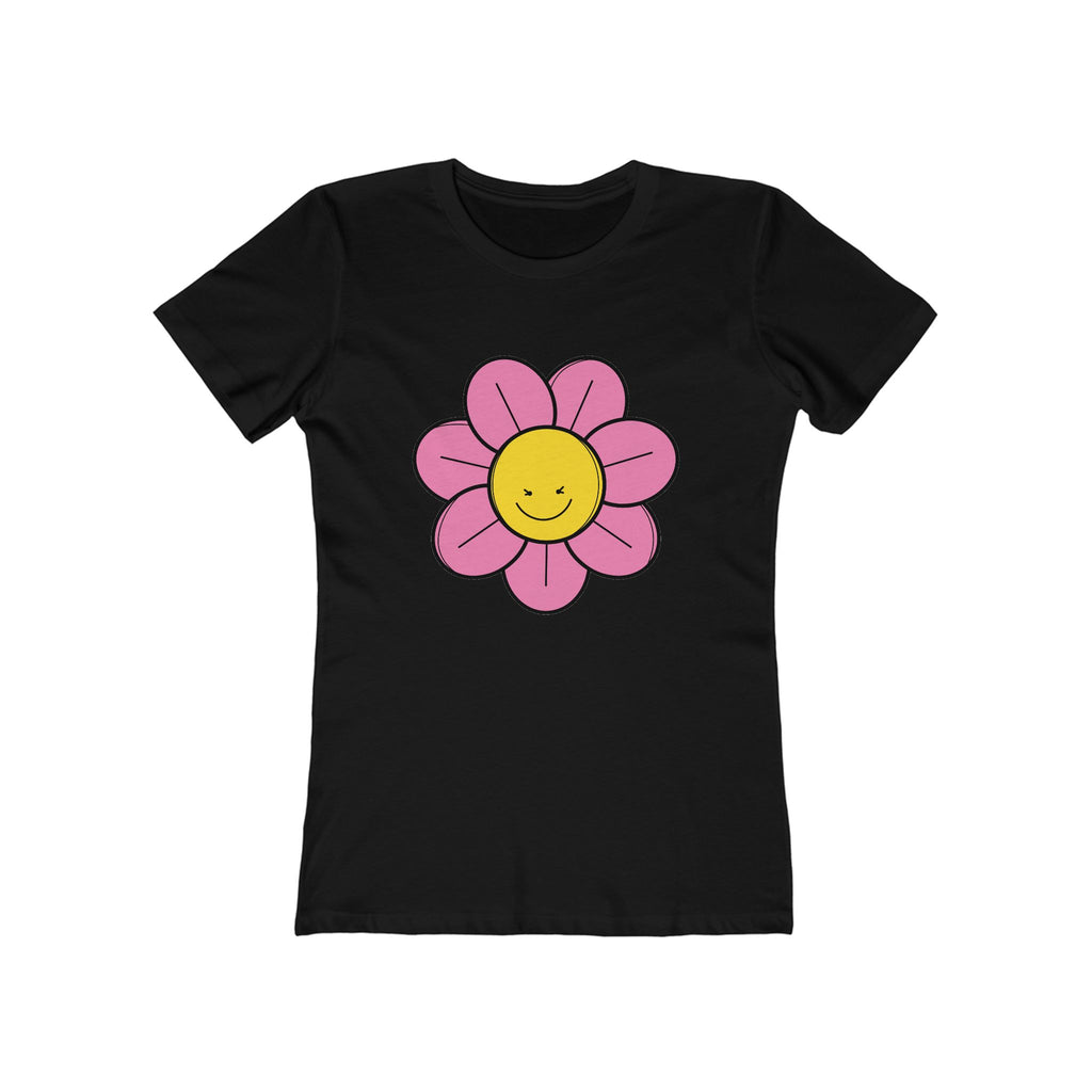 Flower Women's Tshirt, Floral Graphic Tee, Casual Top for Her, Spring Blossom Shirt, Botanical Print Blouse